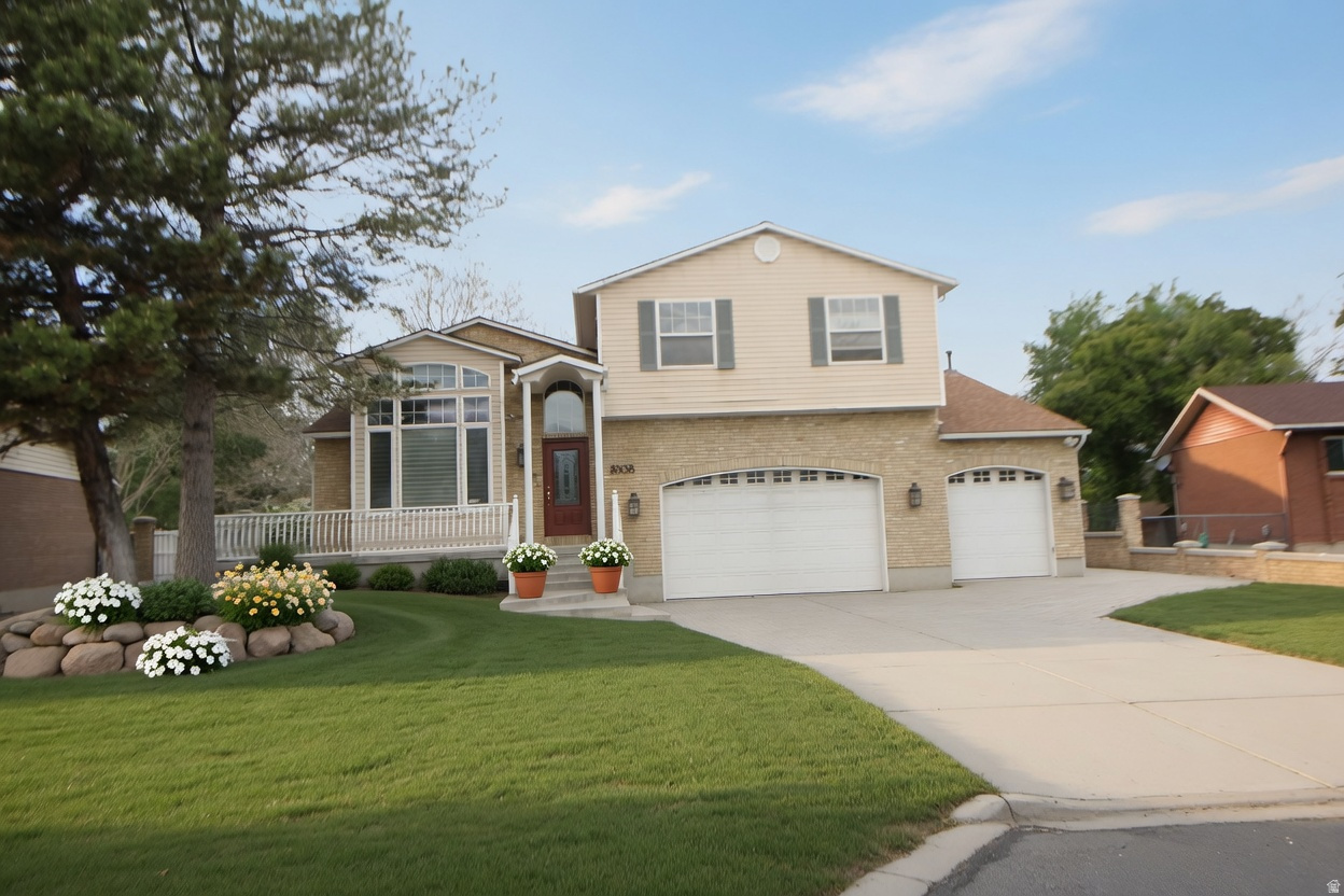 Sellers willing to contribute up to $10,000 to buyers for upgrades or closing costs.  Stunning 2-Story Home with Breathtaking Wasatch Mountain Views!  Convenient West Jordan location with easy access to retail, medical, transportation, and all major services. Features vaulted ceilings, beautiful slate & hardwood floors, 4 bedrooms plus an office & workout room (both easily convertible to additional bedrooms). Gourmet kitchen with granite counters, rich wood cabinetry, and large pantry. Spacious master suite with walk-in closets throughout the home, finished lower level, and a 3-car garage with high ceilings.  Perfect for families seeking space, versatility, comfort, and those incredible mountain views!