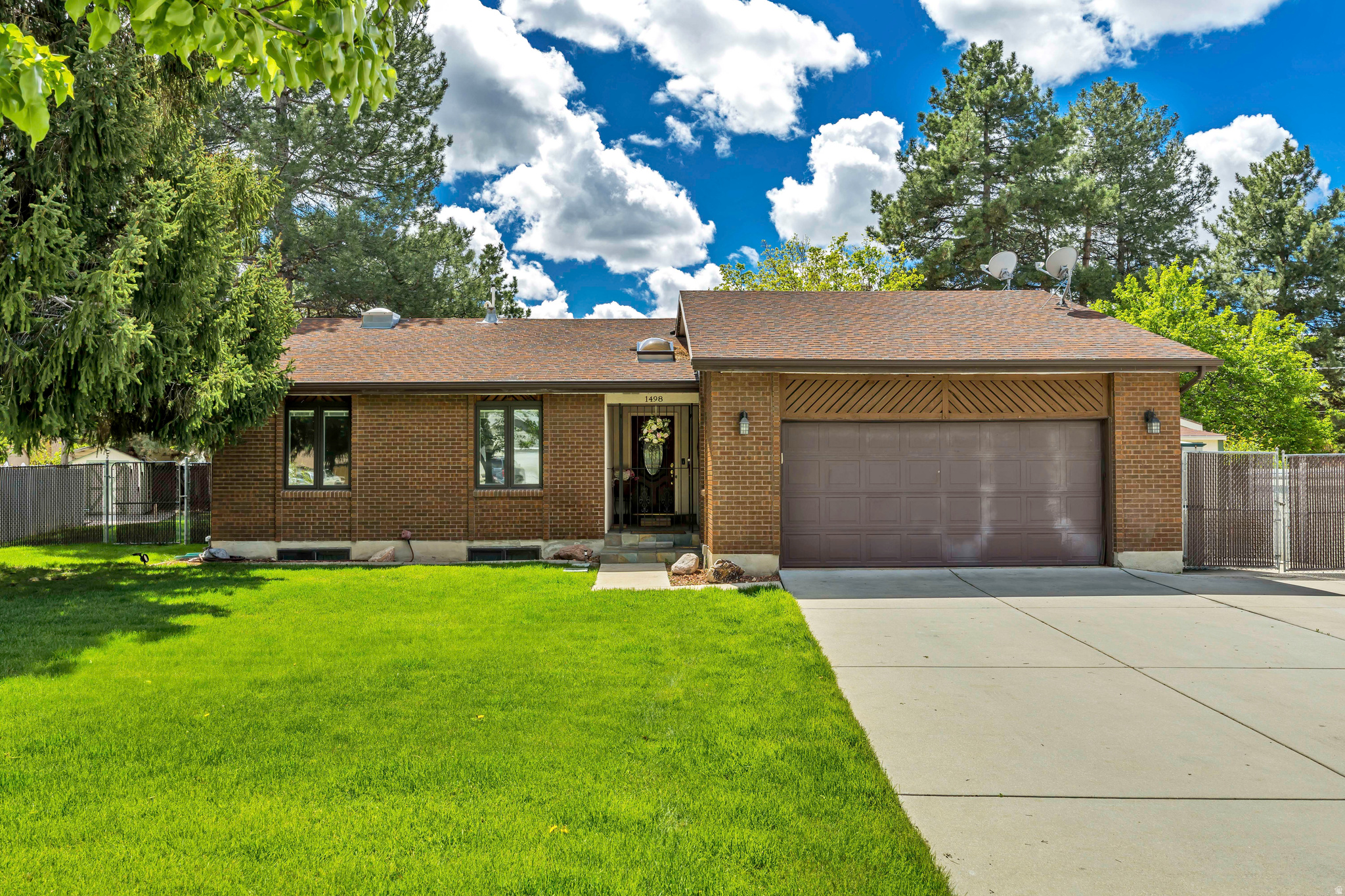 Looking for charm, character, and an unbeatable location? This Cottonwood Heights cul-de-sac home is a rare opportunity! Situated on a .54-acre lot (two tax IDs), this property offers incredible potential for homeowners and investors alike.  The backyard is a true private oasis! Beautifully landscaped with mature trees, a large grassy area, and an expansive garden space. With plenty of room to build a detached ADU, the lot provides exceptional flexibility for future use and investment. The RV parking could easily be converted into a drive-through access to a potential backyard ADU.  Inside, the home features 4 bedrooms, 3 bathrooms, and spacious family rooms both upstairs and downstairs.  Cozy gas fireplaces on both levels add warmth and character.   Ideally located near world-class ski resorts, hiking trails, and endless outdoor recreation along the Wasatch Front, this home offers a rare opportunity to own in one of Salt Lake Counties most desirable areas.  Whether you're searching for a move-in ready home, a renovation project, or an investment opportunity, this property is the canvas you've been waiting for.  Home is being sold as-is by the Trustee of the Estate. Buyer to verify all information.