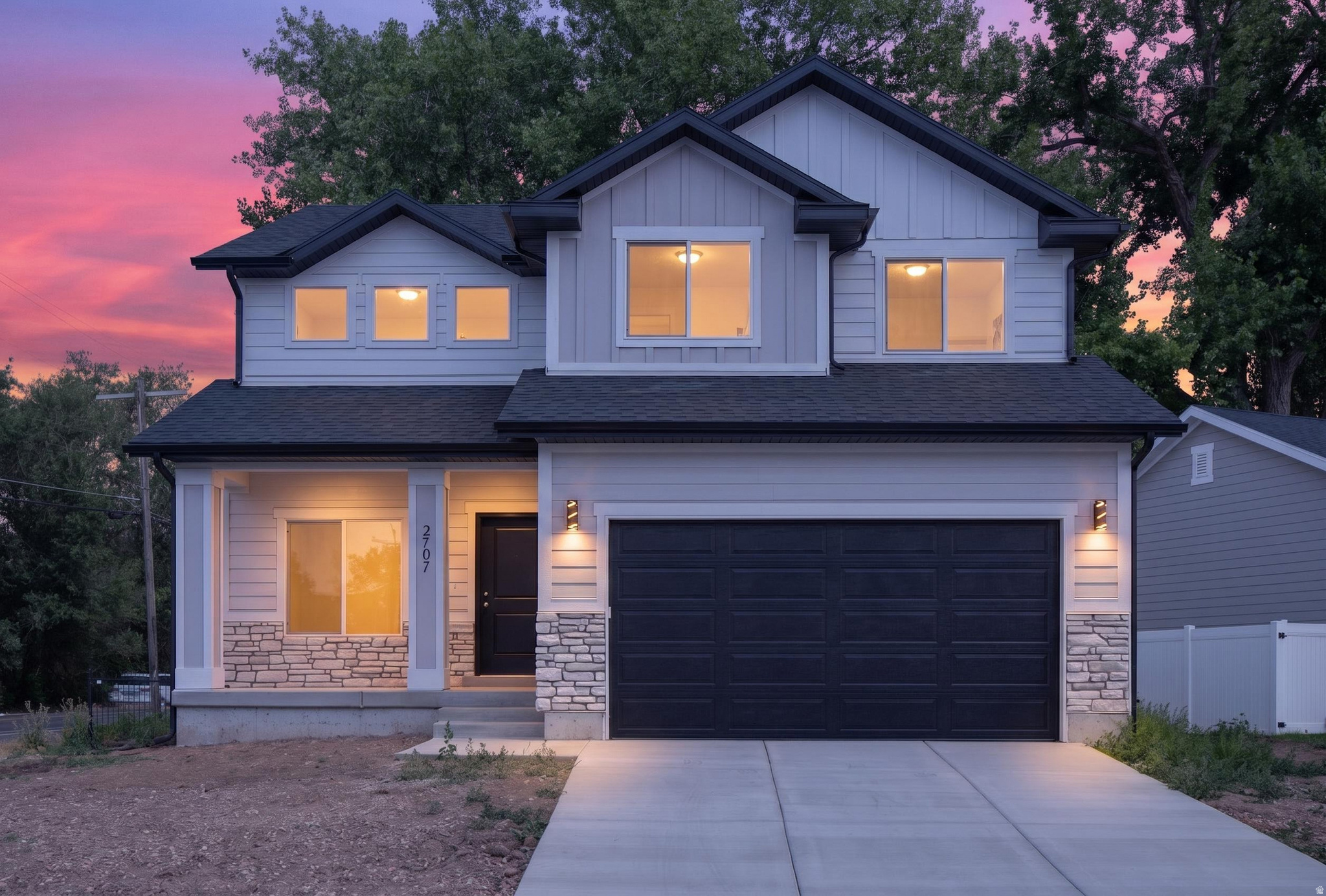 Brand-new two-story home in Magna with modern finishes and thoughtful design. Kitchen features soft-close painted cabinets, quartz countertops, waterproof LVP flooring, a large island, and walk-in pantry. Upstairs offers four spacious bedrooms and a large laundry room. Unfinished basement allows room for two bedrooms, a bathroom, and family room. Includes cultured rock exterior, and front porch. Easy access to Hwy 201 and Salt Lake City. Move-in ready.