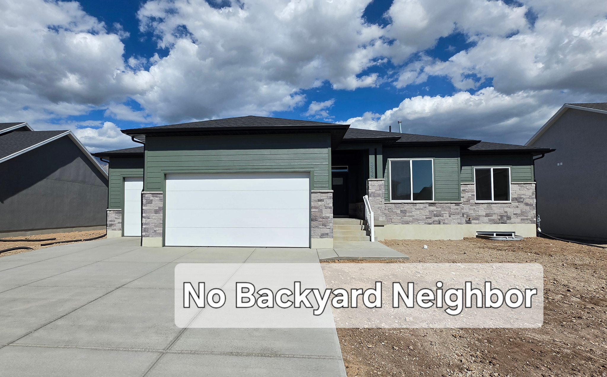 Incredible west facing rambler with no backyard neighbors. Lots like this are hard to find!  The views of Ben Lomond are amazing from the back covered patio and backyard. Tall windows and 9' ceiling heights allow for natural light throughout, the tasteful finishes throughout are sure to impress. The finished basement has a huge 2nd great room for entertaining is roughed in for a future kitchenette or wet bar. Front yard landscaping and fencing is included and incentives available with use of a preferred lender.