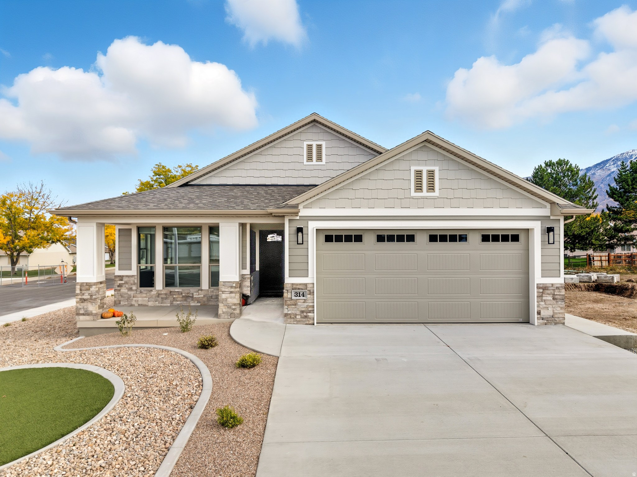 Introducing Utah County's Newest 55+ Community, Mount Loafer Flats. This thoughtfully designed neighborhood tailored for those seeking convenience, comfort, and style. Perfectly located just north of Mountain View Hospital and southeast of Payson Cemetery, this exclusive community offers the ideal blend of quiet living and close-to-everything convenience. If you've been searching for a true lock-and-leave lifestyle, a home where every detail has been taken care of, this is it. Whether you're ready to downsize or rightsize, each home is crafted with functionality and elegance in mind, featuring high-end finishes and open, accessible layouts. This model home showcases: White oak cabinetry with painted accents, custom range hood, and picture-window upper cabinets with display lighting. Gourmet kitchen with panel-ready refrigerator, double ovens, and double-drawer dishwasher. Butler's pantry and custom cabinetry in the laundry room for extra storage. Custom gas fireplace for cozy gatherings. Two master suites, each with a beautifully designed bath. Main suite featuring double sinks, heated tile floors, a spacious walk-in closet, and floor-to-ceiling custom cabinetry. Every detail has been designed for ease and comfort, from no-step entries to wide 9-foot doors and soaring vaulted ceilings. This community will offer multiple floor plans, including 2- and 3-bedroom options, all designed with single-level living in mind. This home will serve as the model home and is just 45 weeks from completion. Come tour, explore floor plan options, and choose the lot that best fits your next chapter. Buyer and buyer's agent to verify all information. Showing by appointment only.
