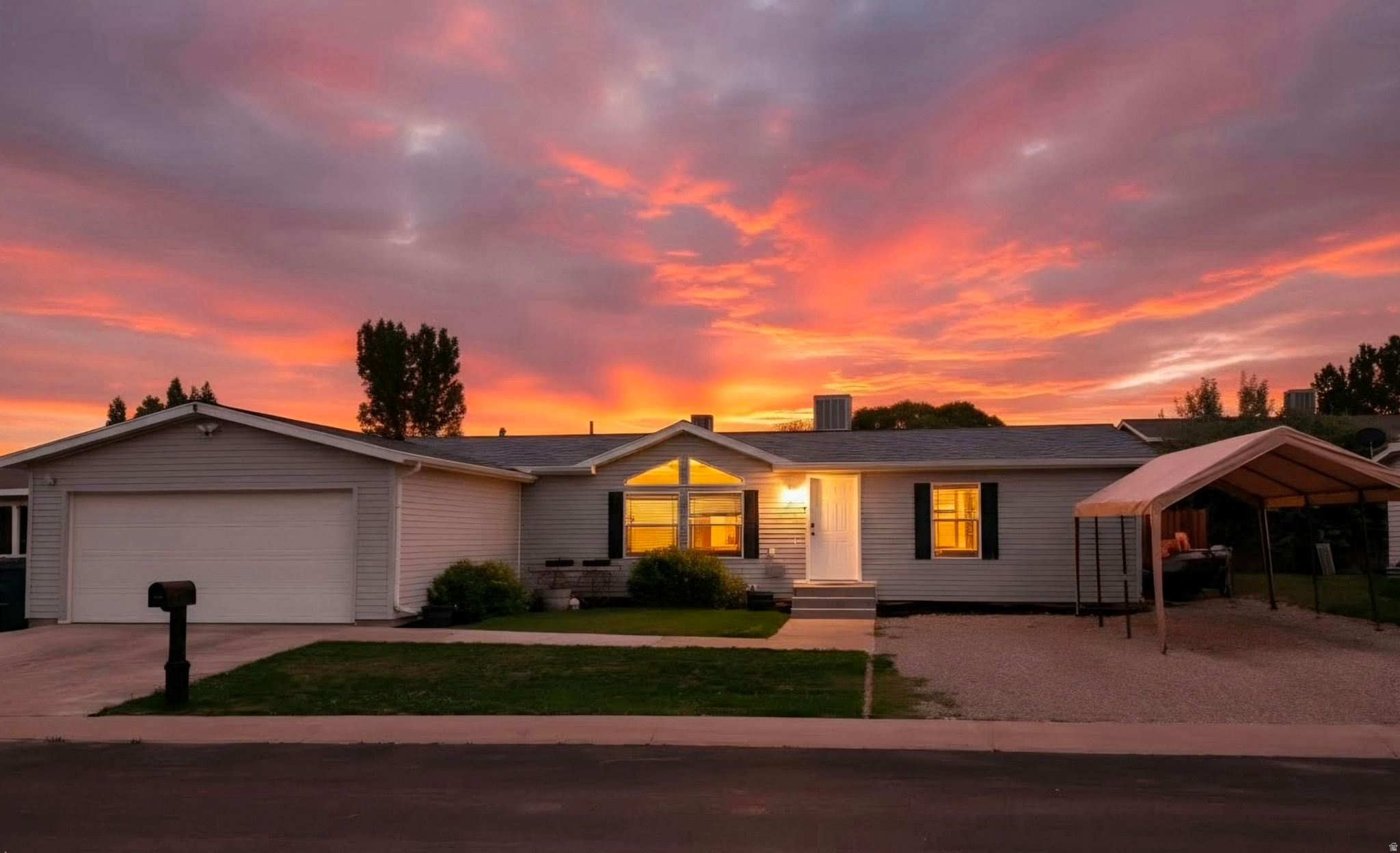 Single-level 3-bed, 2-bath, 1,404 sq ft home in Sunburst Terrace with an open floor-plan, vaulted ceilings, and an updated kitchen with gas range that flows into the living and dining areas. The primary suite offers a separate tub/shower and walk-in closet. Enjoy a fully fenced 0.17-acre lot with sprinklers, storage shed, and attached 2-car garage. Low $20/mo HOA includes playground and common RV parking. Conveniently located minutes from Vernal schools, shopping, dining, and Dinosaurland recreation.   Square footage figures are provided as a courtesy estimate only and were obtained from county records. Buyer is advised to obtain an independent measurement.