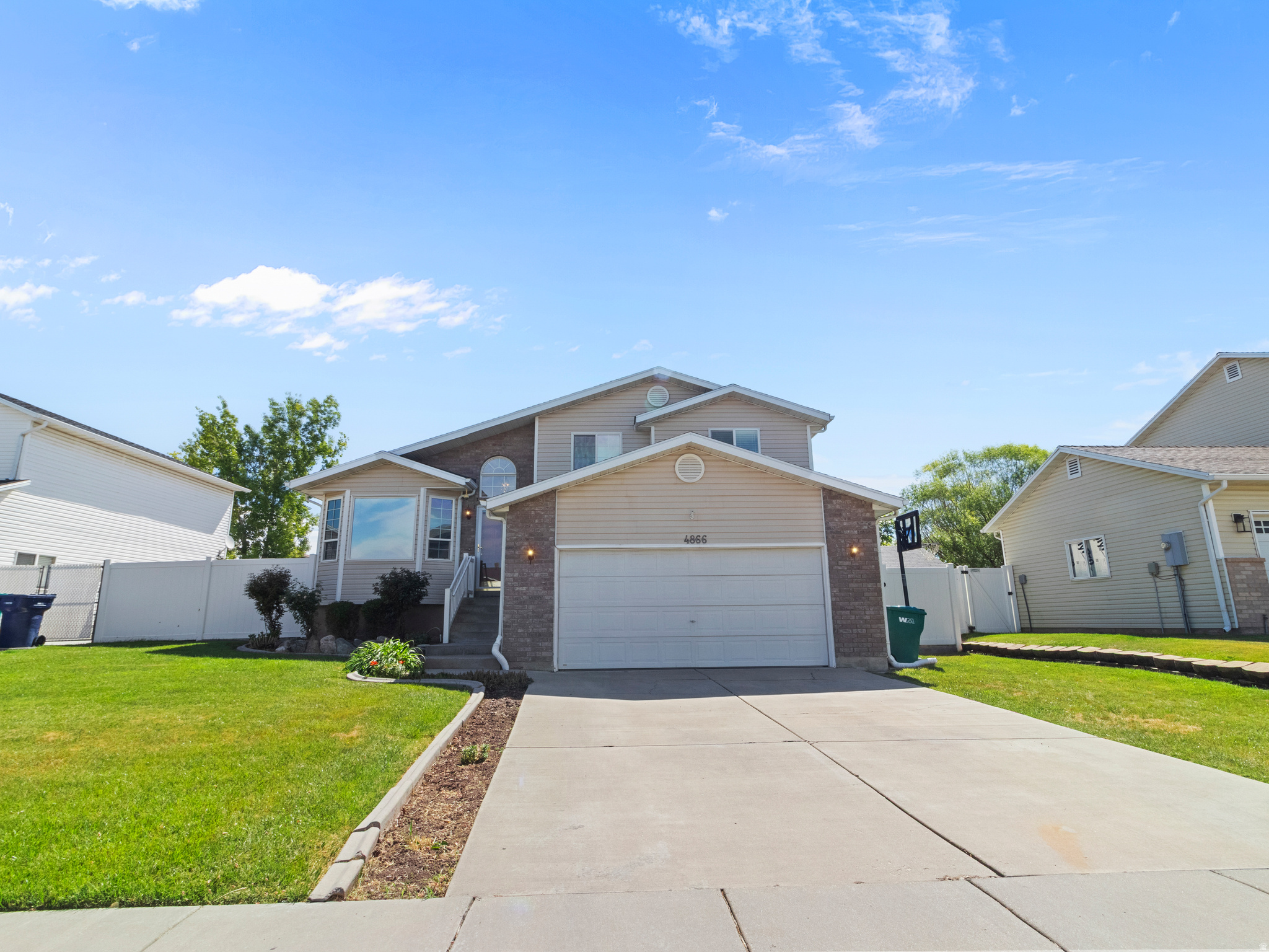 Looking for completely move in ready? This is it! Come see this BRIGHT and CLEAN home. Located on a quiet street with minimal traffic, you'll love the large lot and space to move. You'll enjoy evening shade for entertaining on the spacious deck and patio. Move the gathering inside through two sets of French doors into two roomy spaces adjacent to the updated kitchen. Plenty of storage in the massive crawl space off the basement. Close to Hill AFB and the freeway for easy commutes. For your peace of mind several major maintenance items have been completed recently. Newer paint, new water heater 2021, new composition roof 2023, full heater and AC replacement 2024, carpet 2024. Don't miss this one!  Square footage figures are provided as a courtesy estimate only and were obtained from prior listing .  Buyer is advised to obtain an independent measurement.