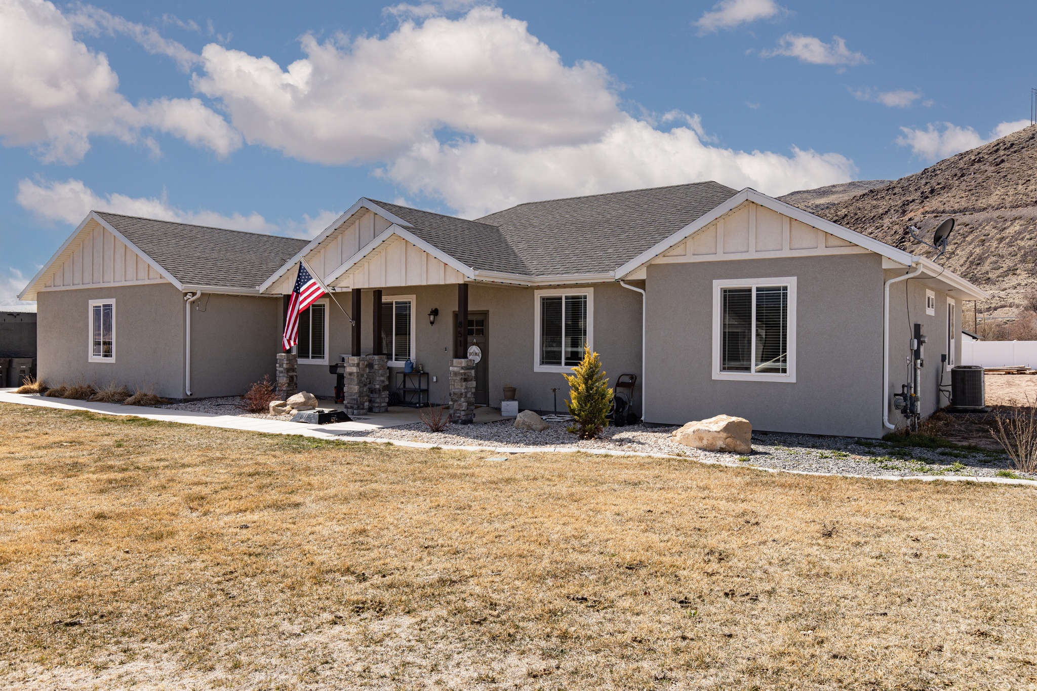 Nestled in the quiet charm of Elsinore, this beautiful rambler offers the perfect blend of modern comfort and small-town living. Built in 2022 and set on a spacious 0.50-acre lot, the home features four bedrooms, tall ceilings, and abundant natural light that creates an open, inviting atmosphere throughout. Step outside and take in stunning mountain views from the front patio while enjoying the peaceful pace of rural life. The lot provides room for outdoor living, gardening, or creating your own backyard retreat. With quick interstate access, this property delivers the tranquility of country living while still keeping everyday amenities within easy reach.  Come fall in love today!
