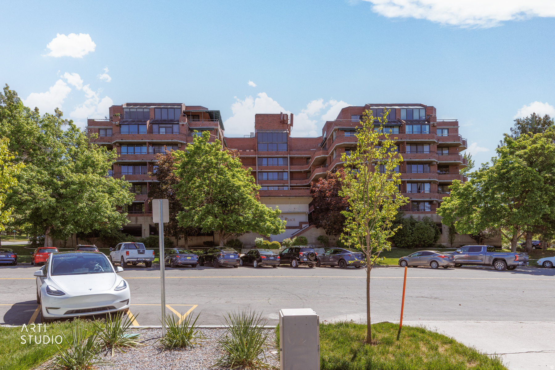 Downtown living meets mountain-view moments in this stunning 4th-floor corner condo, perfectly positioned next to one of Salt Lake City's most historic neighborhoods. Secure building and two dedicated secure parking spots. Natural light pours through expansive windows while the wraparound balcony invites you to enjoy both sunrise coffees and sunsets from the living room and both bedrooms. Location becomes lifestyle with quick access to the University of Utah, Research Park, major hospitals, Capitol Hill, incredible restaurants, shopping, and world-class entertainment. Enjoy the convenience of nearby public transportation and a highly walkable location that keeps commuting, dining, events, and everyday living effortlessly connected. Resort-style amenities include a spacious recreation room, fitness center, pool, sauna, and more, all just steps from your front door. Two secure parking stalls in the gated garage add everyday convenience to this vibrant urban retreat. This is the kind of place that makes you want to stay out late downtown... and still hurry home.  Unit is rentable for leases of 30 days or longer. Square footage figures are provided as a courtesy estimate only and were obtained from county records. Buyer is advised to obtain an independent measurement.
