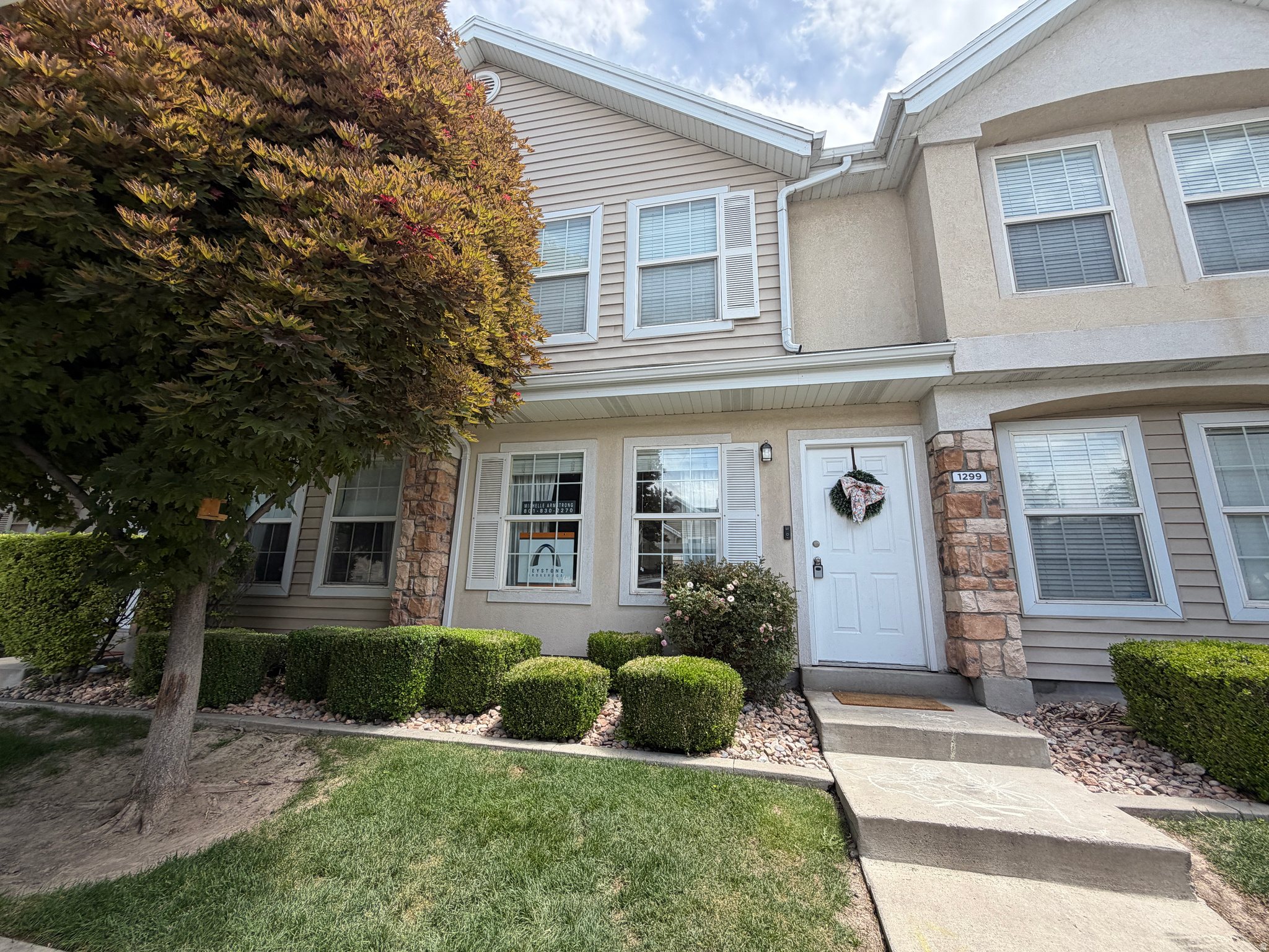 Prime Orem location! This beautifully updated 2-story townhome is conveniently located just across the skywalk from UVU with easy I-15 access. Featuring two spacious primary suites with private ensuite bathrooms, this home is ideal for students, roommates, young professionals, or families. Recent upgrades include painted cabinetry, new LVP flooring, updated baseboards, newer paint. Enjoy the private fenced patio area-perfect for relaxing or entertaining. Located in a quiet community with assigned covered parking, clubhouse, gym, neighborhood playground, sports court & RV parking area included. Plenty of guest parking!