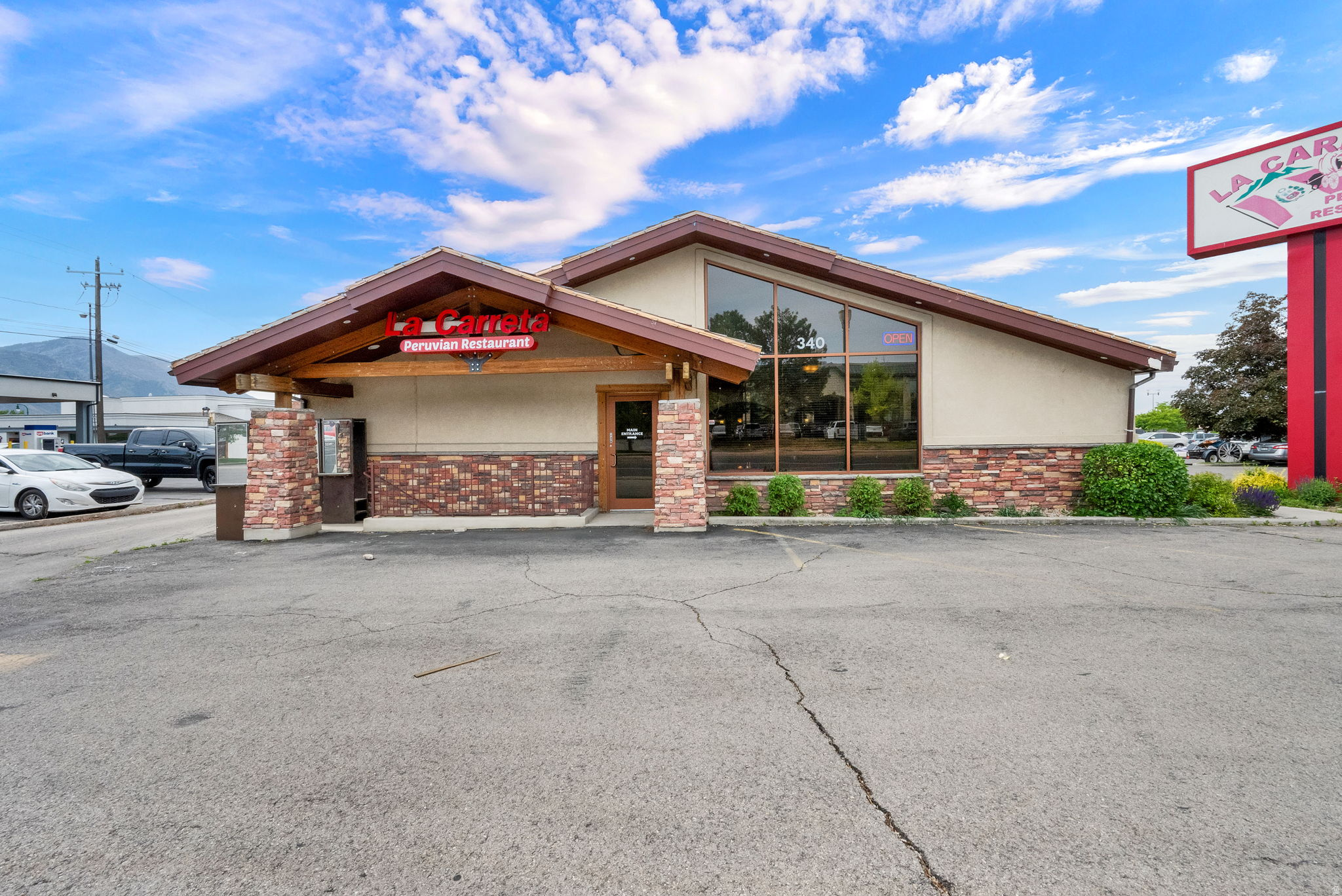 Prime commercial opportunity in the heart of Orem located near the highly trafficked intersection of State Street and University Parkway. This 6,000 SF standalone building offers approximately 3,000 SF on the main level and 3,000 SF on the lower level, providing flexible space for a variety of commercial uses including restaurant, retail, office, medical, or owner-user opportunities. Positioned in one of Orem's most visible commercial corridors, the property benefits from exceptional exposure, high ADT, and strong surrounding demographics. Features include designated parking, prominent marquee signage for maximum visibility, and convenient access from major thoroughfares. Surrounded by national retailers, restaurants, and established businesses, this location offers outstanding accessibility and long-term growth potential in one of Utah County's busiest commercial districts. Please DO NOT disturb the restaurant. Contact the agent for details to access the property. FF&E are negotiable- contact agent for details.  Square footage figures are provided as a courtesy estimate only .  Buyer is advised to obtain an independent measurement.