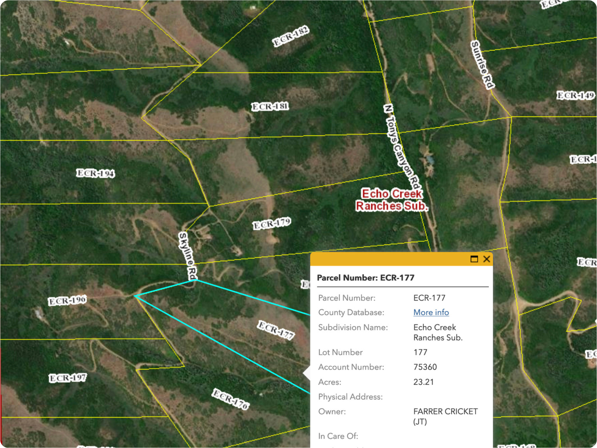 ECHO CREEK RANCHES - Land