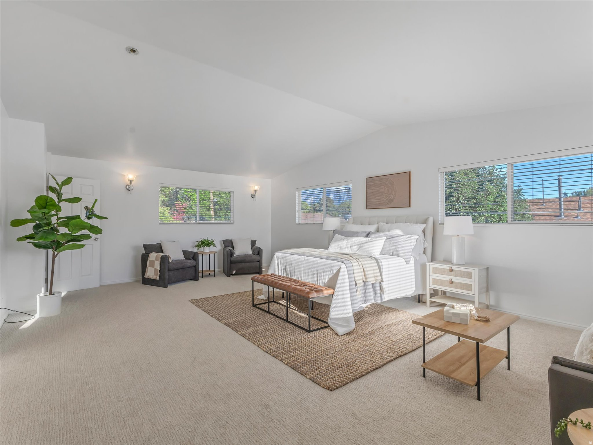 GRAND OPENING Thursday, May 21st from 4:00 PM7:00 PM! This is the home buyers have been waiting for offering the perfect combination of style, space, flexibility, and location. From the moment you walk in, you'll feel the difference with bright open spaces, inviting natural light, and a layout designed for comfortable living and entertaining. One of the standout features is the flexibility this home offers, including a rare main-level primary bedroom option complete with double closets for convenient main-floor living. Upstairs, the true showstopper awaits! An incredible 700 sq ft vaulted retreat featuring a private ensuite bathroom and spacious walk-in closet. This versatile space could also function as a stunning great room, bonus room, theater space, playroom, or potentially be converted into additional bedrooms. The inviting interior showcases beautiful wood-finish flooring, large picture windows, white crown molding, recessed lighting, and thoughtfully designed gathering spaces throughout. The dining area is full of character with exposed wood beams, contemporary chandeliers, a cozy window seat, and an open flow into the kitchen. The kitchen features light wood cabinetry, dark countertops, white tile backsplash, a peninsula island with undermount double sink, and abundant workspace for cooking and entertaining. Need a work-from-home setup? You'll love the dedicated office/den space complete with French doors, exposed beam ceilings, custom built-in cabinetry, under-cabinet lighting, and a built-in workspace designed for productivity and style. The walk-out basement offers amazing potential for a mother-in-law suite, additional entertaining space, or multi-generational living opportunities. Brand new carpet, LVP flooring, and fresh paint throughout make this home completely move-in ready. Outside, this charming ranch-style residence features light-colored siding, a covered front porch with white railing, and incredible curb appeal. The possibilities here are endless, come experience it for yourself!