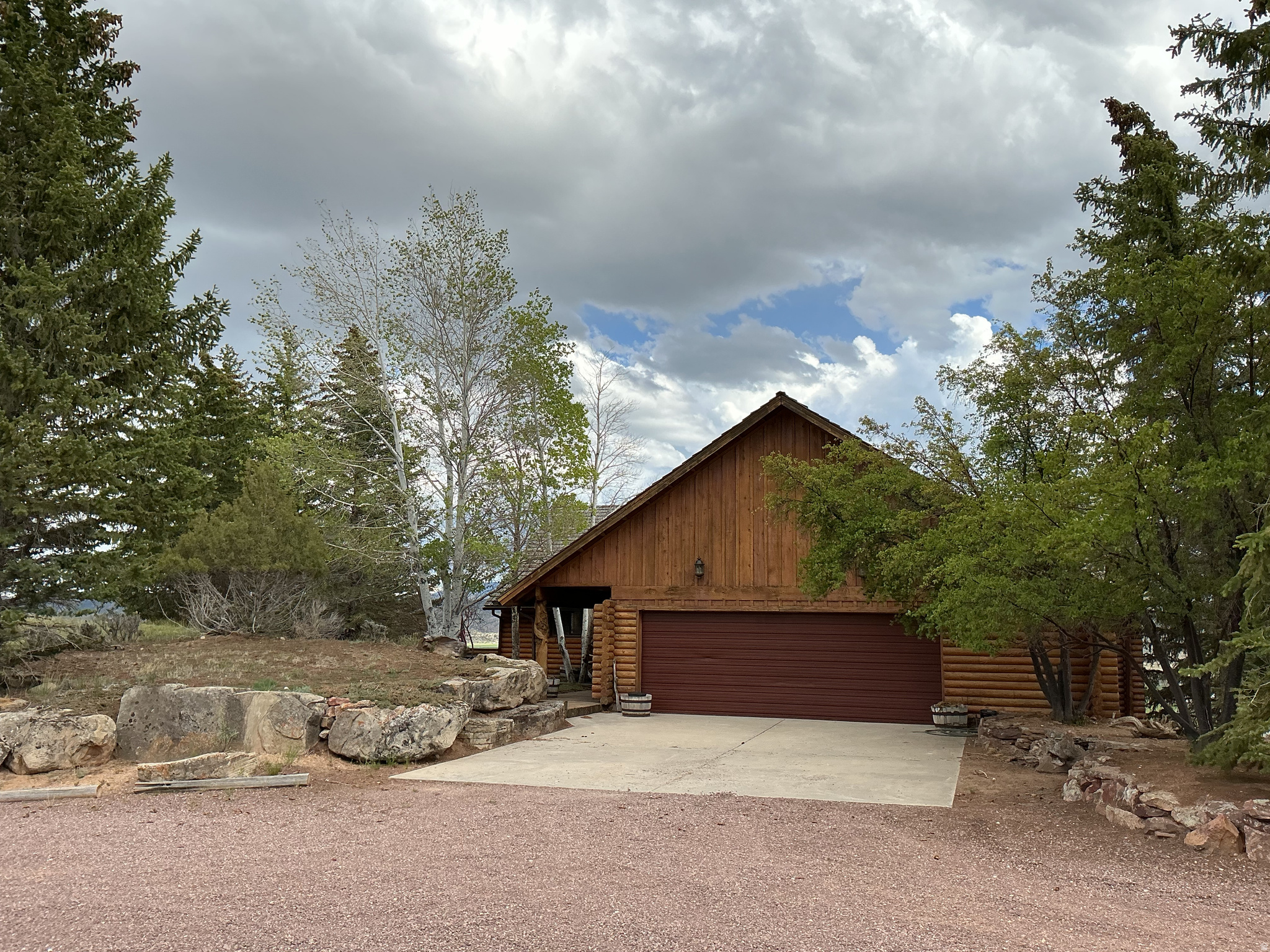 This home was assembled with love.  Each rock carefully selected from Red Canyon area, and the large VERY CAREFULLY CURATED LOGS make this home remarkable!  Price is firm.    Square footage figures are provided as a courtesy estimate only and were obtained from Daggett County.  Buyer is advised to obtain an independent measurement.
