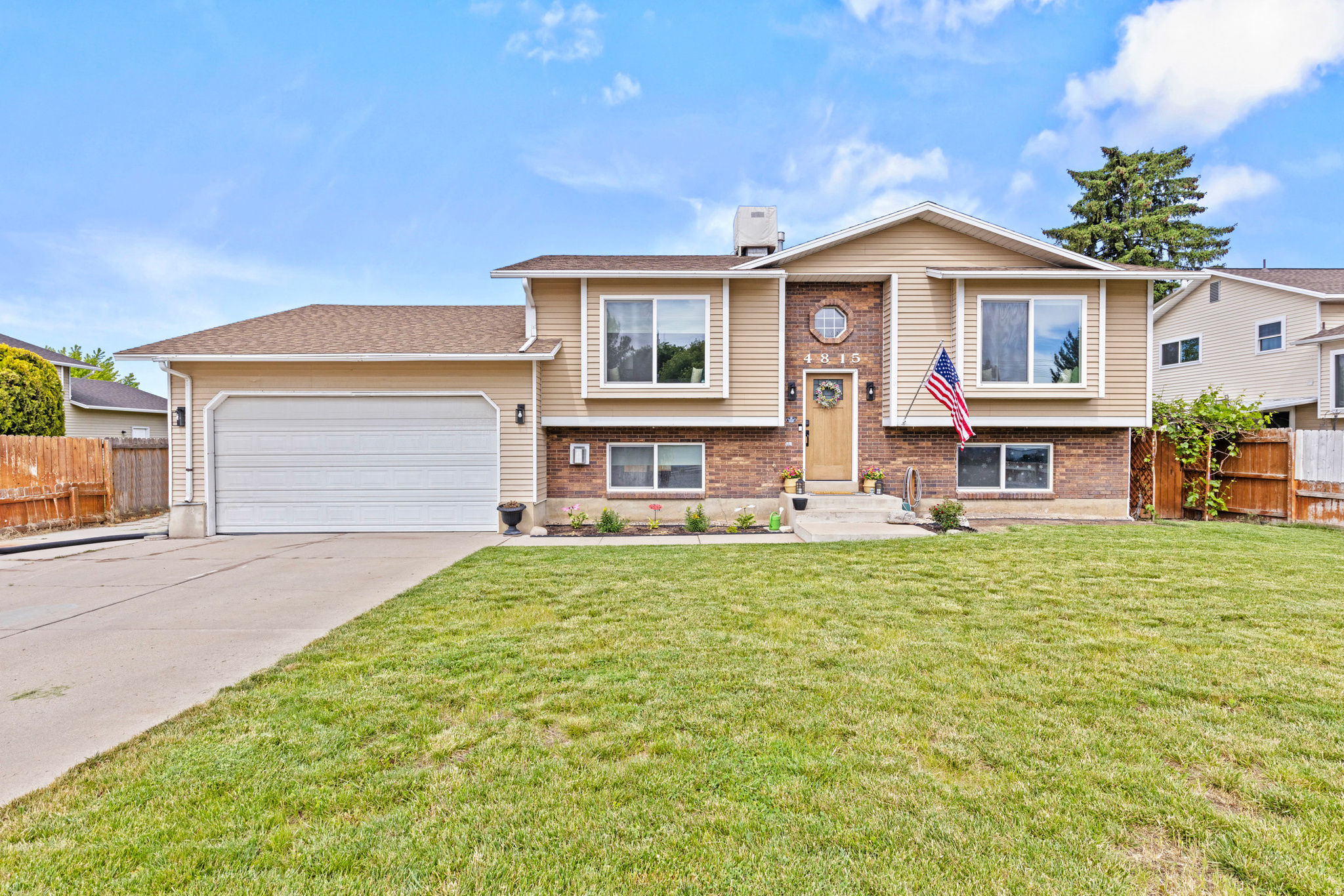 this beautifully Fully remodeled Roy home! Features include roof replaced 2022, new tankless water heater2025, updated vinyl windows, and an oversized garage. Enjoy the fully fenced yard, large, covered deck. Conveniently located near shopping, schools, and commuter routes.
