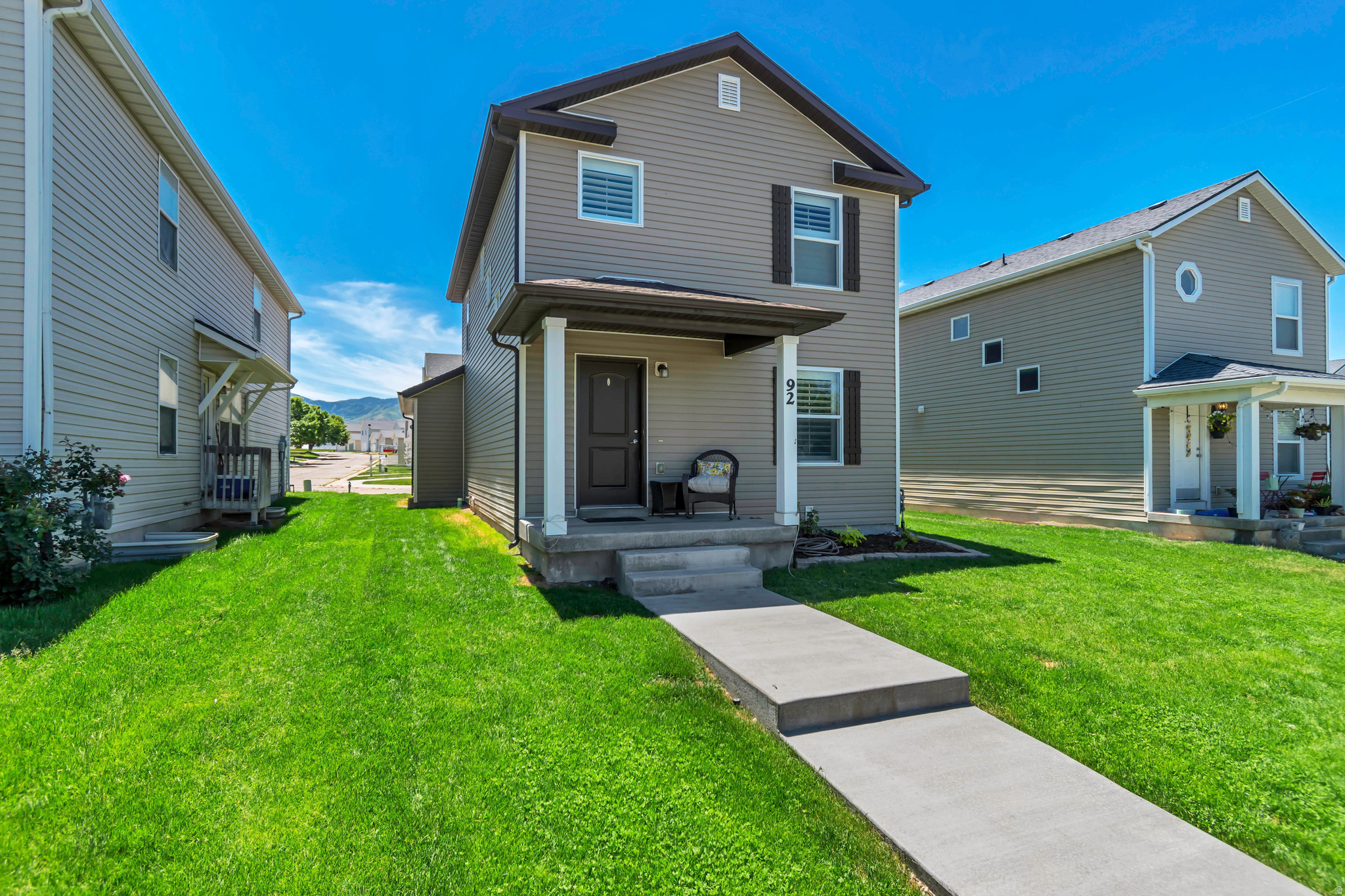 Welcome home to this beautifully maintained 3-bedroom, 2.5-bath condo in the desirable Comiskey Park community. Built in 2018 and meticulously cared for, this move-in ready home features brand-new carpet and is in excellent condition throughout.  Unlike many condominiums, this property does not share any walls with neighboring homes, offering the privacy and feel of a single-family residence while still enjoying the convenience of condo living.  The spacious two-story floor plan offers nearly 2,000 square feet of comfortable living space with an open main level designed for everyday living and entertaining. The kitchen features a gas range, built-in dishwasher, microwave, and ample storage, flowing seamlessly into the dining and living areas.  Upstairs, you'll find three generously sized bedrooms, including a spacious primary suite with a walk-in closet and private bath. The partially finished basement provides additional flexibility for storage, a home gym, playroom, or future expansion.  Additional features include central air conditioning, high-efficiency gas heating, a smart thermostat, plantation shutters, an attached 2-car garage, and fully landscaped grounds. The low monthly HOA helps maintain the community while keeping ownership affordable.  Conveniently located near schools, parks, shopping, and commuter routes, this turnkey home offers the perfect combination of comfort, convenience, and low-maintenance living. If you've been searching for the ease of condo ownership without sacrificing privacy, this is one you won't want to miss.   Square footage figures are provided as a courtesy estimate only and were obtained from ______________ .  Buyer is advised to obtain an independent measurement.