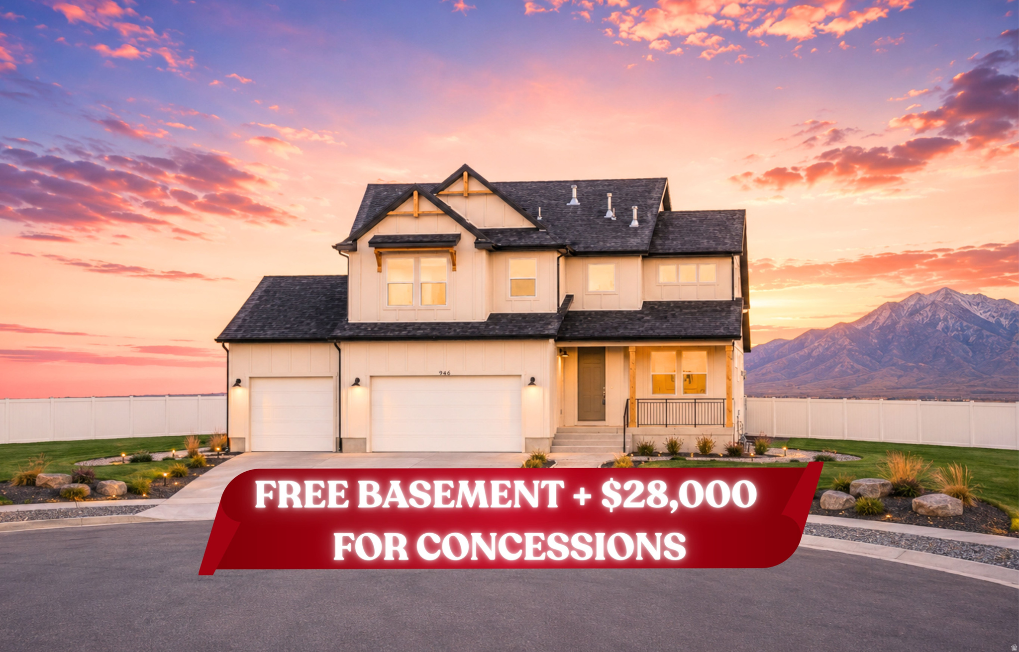 Open House check in at model home: 917 W Columbia Ct, Riverdale. !! 3.99% year 1 & 4.99% 7/6 ARM + FREE FINISHED BASEMENT!! This one doesn't just offer upgrades, it delivers a fully elevated lifestyle in one of Riverdale's most tranquil locations. - $161,660 in upgrades - 3rd car garage + EV charger outlet - Finished 9-ft basement - Whirlpool gourmet appliances - Countertop stove + soft-close cabinets - Open concept main level - 6' x 5' island with extended cabinetry - LVP flooring - Soaking tub + separate shower in primary suite - Modern gas fireplace with shiplap surround - Smart home system with fiber internet - Extended driveway - Full surround James Hardie siding - Quartz countertops throughout - Upgraded matching cabinets & countertops in kitchen and bathrooms Welcome to the Summit-a refined blend of space, design, and thoughtful upgrades across 3,759 sq ft, 5 bedrooms, and 4 bathrooms. From the moment you step inside, the layout unfolds with intention. A versatile flex room sits just off the entry, ready to become a home office, lounge, or creative space. The open-concept main level is both expansive and inviting, anchored by a sleek modern fireplace with shiplap surround and a gourmet kitchen that truly delivers-featuring a statement island, countertop stove, soft-close cabinetry, and premium finishes that make everyday living feel elevated. Upstairs, the primary suite is designed as a private retreat, complete with a soaking tub, separate shower, dual vanity, and generous walk-in closet. Additional bedrooms, a spacious loft, and a conveniently located laundry room create a layout that adapts effortlessly to your lifestyle. The finished 9-ft basement adds even more versatility with a large recreation area, two bedrooms, and a full bathroom-ideal for a media room, fitness space, or extended living setup. Set within the Riverdale community, this home offers that rare combination buyers are chasing-peaceful, quiet surroundings with unbeatable convenience. Enjoy nearby parks, mountain views, and open green space, all while being just minutes from premier shopping, dining, and quick freeway access for an easy commute. Built with intention, designed with style, and positioned in a location that truly delivers-this is where comfort meets long-term value. Photos represent the same floor plan and may not reflect the exact finishes of this home. *Rate Incentives are through builder's preferred lender. *Landscaping is a rendering from AI. *  Square footage figures are provided as a courtesy estimate only and were obtained from build plans .  Buyer is advised to obtain an independent measurement.