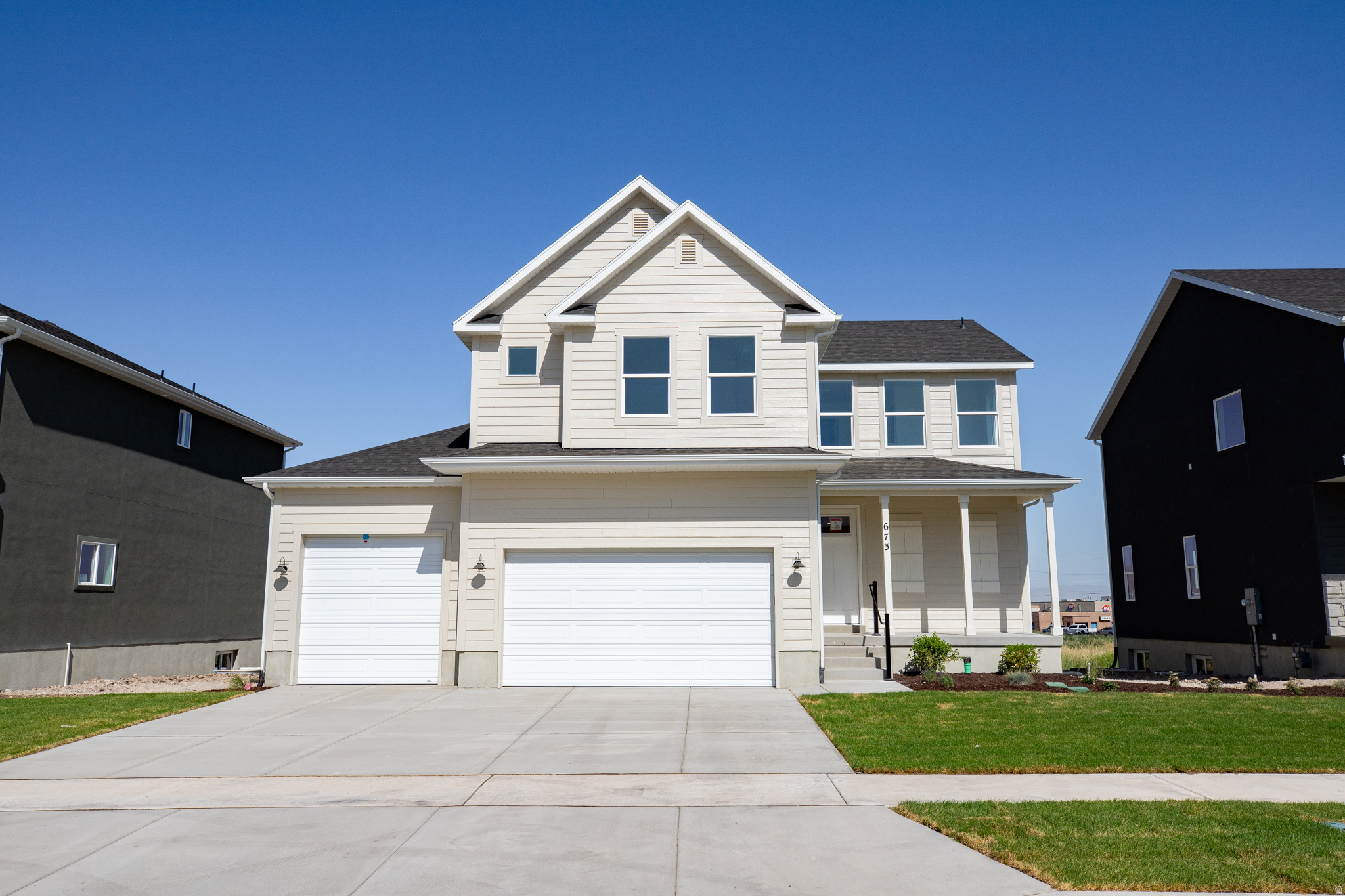 AMAZING $20,000 INCENTIVE TOWARDS CLOSING COSTS, RATE BUYDOWN, OR PRICE REDUCTION REGARDLESS OF LENDER! Must-See New Salem Fields Community! Move-in ready! This beautiful home built by Flagship Homes features 4 bedrooms, 2.5 bathrooms, quartz countertops, landscaped front yard (backyard can be landscaped for an additional charge), and a 3 car garage. The primary bedroom has a vaulted ceiling, large walk-in closet, and dual sinks with a separate tub/shower. With an unfinished basement, this home provides space for storage and room to grow. (If preferred, basement can be finished for an additional charge.) Call for more information or stop by our model home at 495 E 720 N Salem, UT for a tour. Model home hours: Monday-Saturday 11 AM - 6 PM. Buyers to verify all information. Square footage is from house plans.