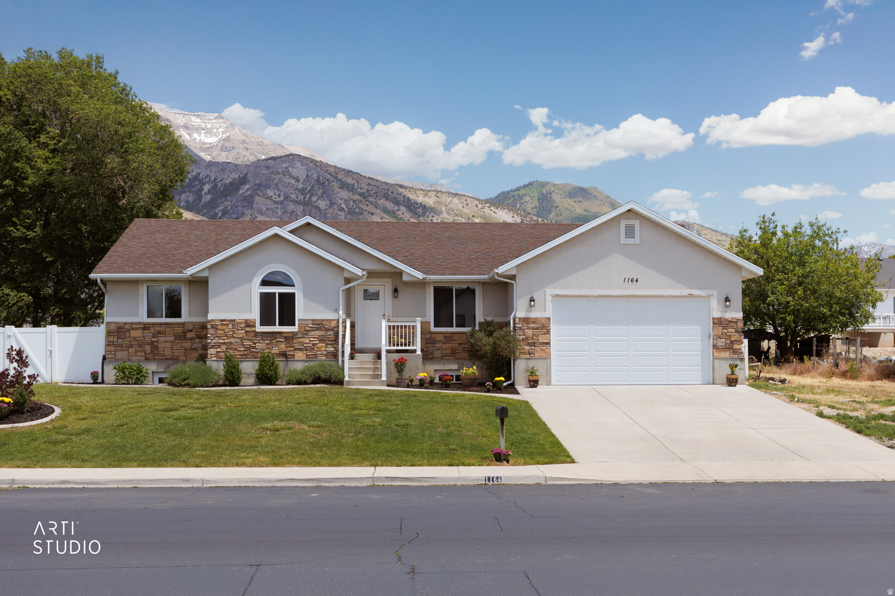 Nestled on a quiet street in the highly desirable Grovecrest area of Pleasant Grove, this spacious 5-bedroom, 3-bath rambler offers the perfect combination of mountain views, main-level living, and outdoor recreation. Situated on a generous 0.34-acre lot, this property is within walking distance of Grovecrest Elementary, neighborhood parks, and scenic hiking and biking trails along the Wasatch Front. The functional floor plan provides ample space for family living, guests, a home office, or multi-generational needs. Step outside to enjoy the large deck and patio, perfect for outdoor entertaining, backyard gatherings, or relaxing while taking in stunning Wasatch Mountain sunsets. The oversized yard offers room to play, garden, or simply enjoy the peaceful setting. RV parking provides space for recreational vehicles, trailers, and outdoor toys, while the attached 2-car garage adds convenience and storage. Enjoy the best of Pleasant Grove living with easy access to schools, recreation, shopping, dining, and commuter routes throughout Utah County. Square footage figures are provided as a courtesy estimate only and were obtained from an appraisal. Buyer is advised to obtain an independent measurement. Welcome home!