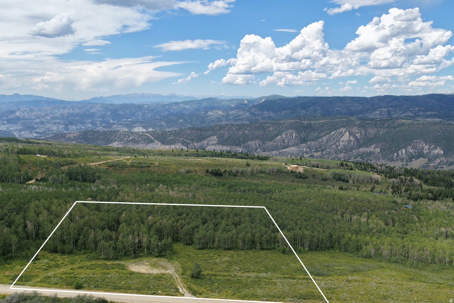 Pristine Soldier Summit Estates lot D45 Mountain Top Views. Landscape has a gradual slope, large pad, Fire Pit center of pad, Quaking Aspens southern and western areas of land. Plowed roads for winter access. Year-round water is connected to freezeless hydrant, 3 1/2-inch power conduit pipe is installed to pad, circular driveway. Plenty of options to place your getaway Cabin/Home or Use for camping until your are ready to build. 20 minutes to lake, Minutes to hunting, ATV rides, hiking, snowmobiling. Square footage figures are provided as a courtesy estimate only and were obtained from Utah county records . Buyer is advised to obtain an independent measurement. LOT GOOGLE PIN: 39.904928, -111.115048