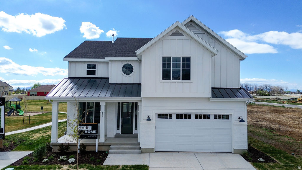 PRICE IMPROVEMENT! Selling our beautiful Model Home!  Our Trenton floor plan, designed with an open concept to enhance your living experience. Upgrades throughout! Builder Incentive $10k and Preferred Lender $4k. The 9-foot ceilings on the main floor add extra openness to the living area that includes a family room, dining area, and kitchen. The beautiful kitchen includes 42" upper cabinets, quartz countertops and island making the space ideal for family gatherings and entertaining. The upstairs features 4 large bedrooms with walk in closets and 2 bathrooms. The neighborhood has abundant common area, minimizing yard maintenance while keeping a comfortable neighborhood feel. The spacious park design includes pickleball, pavilion, and playground. Home price includes common area landscaping and backyard fence. Preferred Lender incentives. Taxes based on lot value only. Sq. ft. as per builder's plan. Buyer & BB to verify all information.
