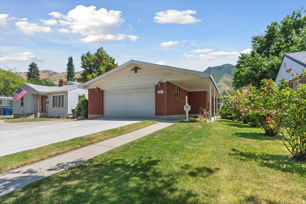 Step inside this classic Canyon Rim rambler, lovingly maintained by one family and offered for sale for the first time. The home features an updated kitchen with maple cabinetry, granite countertops, and updated bathrooms. Enjoy mountain views from the covered patio. The finished basement includes a second kitchen, offering great flexibility for a potential mother-in-law suite, guest space, or multi-generational living. Located in the highly desirable Canyon Rim neighborhood, the home is within walking distance to Canyon Rim Park and just three minutes from Tanner Park, with quick freeway access and nearby shopping and dining. Agent related to seller. Square footage figures are provided as a courtesy only; buyer is advised to verify all information. Agent related to seller.