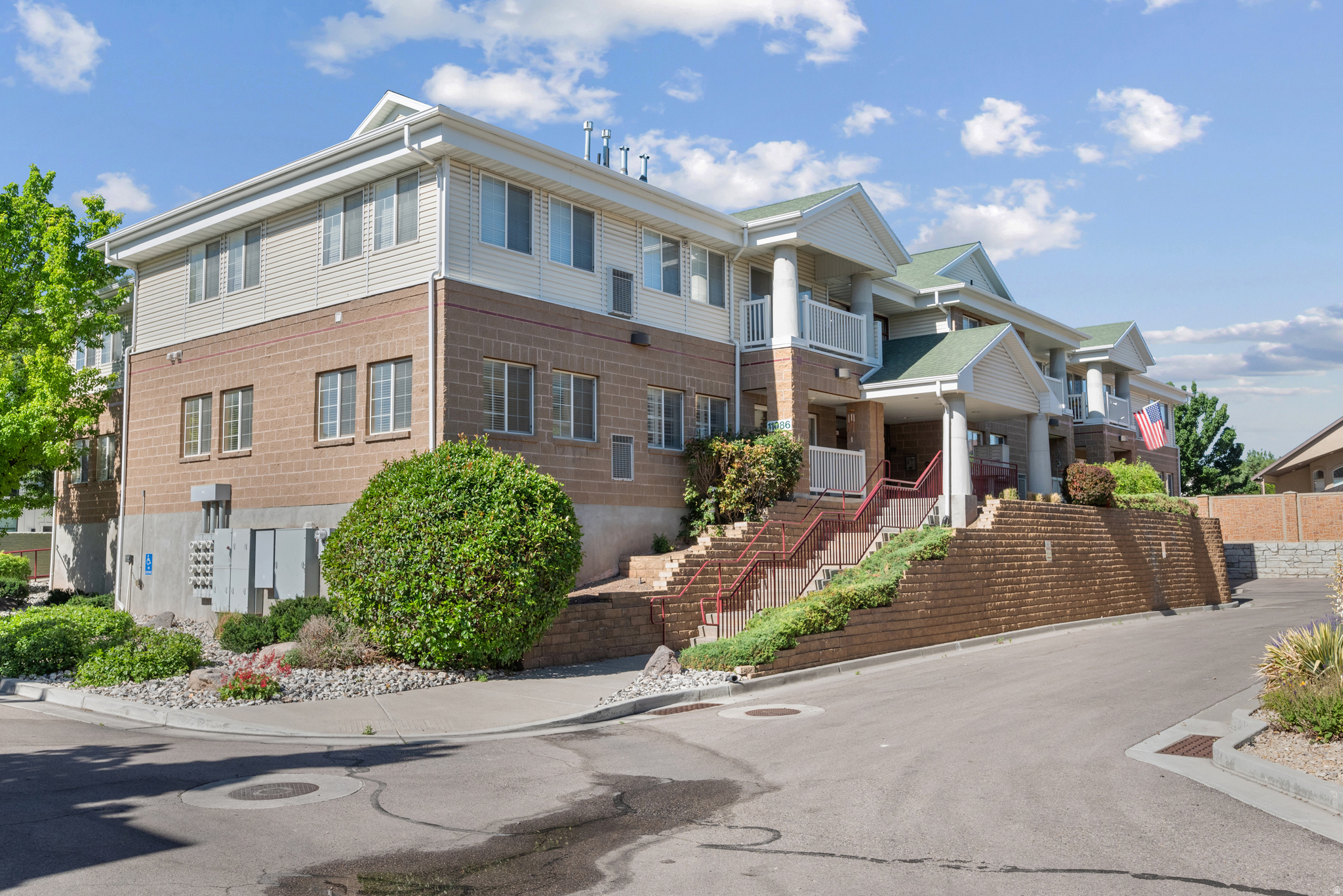 Welcome home to this bright, spacious, and beautifully maintained 2-bedroom condo located in one of Sandy's most desirable 55+ communities. Filled with abundant natural light, this inviting residence offers comfortable, low-maintenance living in a peaceful and quiet setting.  Step inside to discover fresh new carpet throughout and an open, airy floor plan designed for both relaxation and entertaining. The oversized family room provides plenty of space for gatherings, while the large primary suite offers a private retreat with generous room to unwind.  Residents enjoy numerous convenience and accessibility features, including secure underground parking complete with a dedicated storage area and wagon, a secure building entrance, elevator access, wheelchair-friendly ramps, and thoughtfully designed common areas.  Perfectly situated near shopping, dining, medical services, and everyday amenities, this exceptional condo combines comfort, security, and convenience in a highly sought-after location.  Don't miss this opportunity to enjoy carefree living in a welcoming 55+ community that offers comfort, convenience, and peace of mind.  Square footage figures are provided as a courtesy estimate only and were obtained from county tax records .  Buyer is advised to obtain an independent measurement.