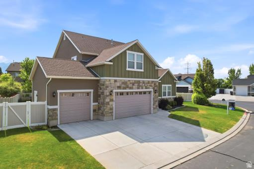 This amazing home just seconds from the Sleepy Ridge Golf Course is now on the market.  There is a large open floor plan with soaring ceilings, a large upscale kitchen, main floor master Bedroom with a Large formal living room right by the front door, that is perfect for a home office. upstairs there are three big bedroom and a open loft area for the kids. In the basement there is an additional kitchen, wide open family room and one additional bedroom. The basement could be an ADU or mother in law apartment. Outside there is a fully fenced backyard that is beautifully landscaped.   Square footage figures are provided as a courtesy estimate only and were obtained from ______________ .  Buyer is advised to obtain an independent measurement.