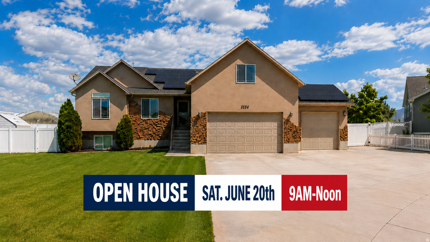 OPEN HOUSE SAT. JUNE 20th 9AM-Noon.  This is a beautiful home that you don't want to miss! Situated at the end of a cul-de-sac in a quiet neighborhood and the benefit of having privacy with no back yard neighbors, this home has received many improvements over the past 3 years. Worth noting are the $30,000 in solar panels providing low utility bills, a full Lennox HVAC system, permanent LED exterior lighting, durable high-grade Pergo Portfolio + WetProtect waterproof flooring in Rustic Smoked Chestnut, and a warm gray two-tone paint accented by bright white trim creating a clean, modern feel throughout the home. You'll love the great-room open concept, kitchen with gas range, granite counter tops and abundant cabinetry. The primary suite features a large walk-in closet and a primary bath with separate soaking tub and large walk-in shower. Other notable features include plenty of room to grow in basement for additional living space, a spacious 3-car garage, oversized driveway for abundant parking, a gated RV pad with ample room for your toys, trailers and additional vehicles. Kestrel Park is located conveniently nearby and provides a playground and walking trails.