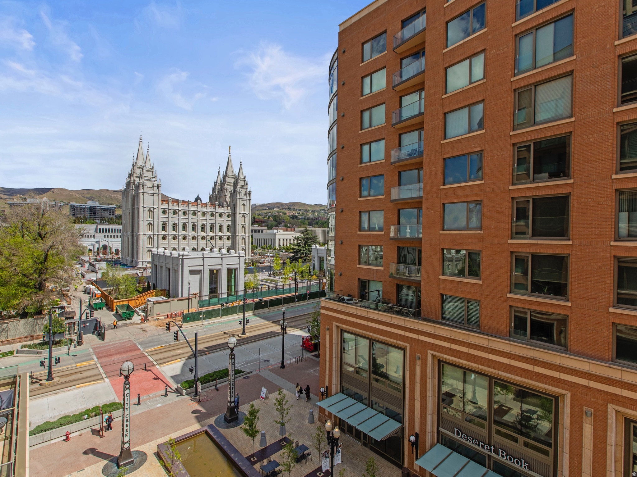 Must See, Great Location! This Beautiful Fully Furnished Condo is located in City Creek, "Richards Court". Truly Elevated Living in the Heart of the City, this Condo has Amazing Views of Historic Temple Square & The City Creek Fountains. Stepping Out of Your Front Door you will have access to Fine Dining, Boutiques and Upscale Shopping. Rich Culture and Entertainment, Historical Temple Square, Museums, Professional Sporting Events, Entertainment, Live Concerts, Theater and So Much More. Easy Access to Airport, TRAX Transportation, Hiking, Biking and Ski Resorts. Richards Court offers Exceptional Amenities, Including Indoor Pool, Hot Tub, Fitness Center, Two Elegant Social Rooms with Catering Kitchens. Landscaped Garden Terraces with Fire Pits, BBQ Grills and Lounge Seating. This is Truly Luxury Living, in the Heart of Down Town Salt Lake City. Bonus Added Value, this Property Includes Underground Secured Parking Stall w/Storage. This is a Beautiful Move In Ready Home, All Furnishings Included. Call Today to Schedule your Private Showing. Square footage figures are provided as a courtesy estimate only and were obtained from County Records. Buyer is advised to obtain an independent measurement.