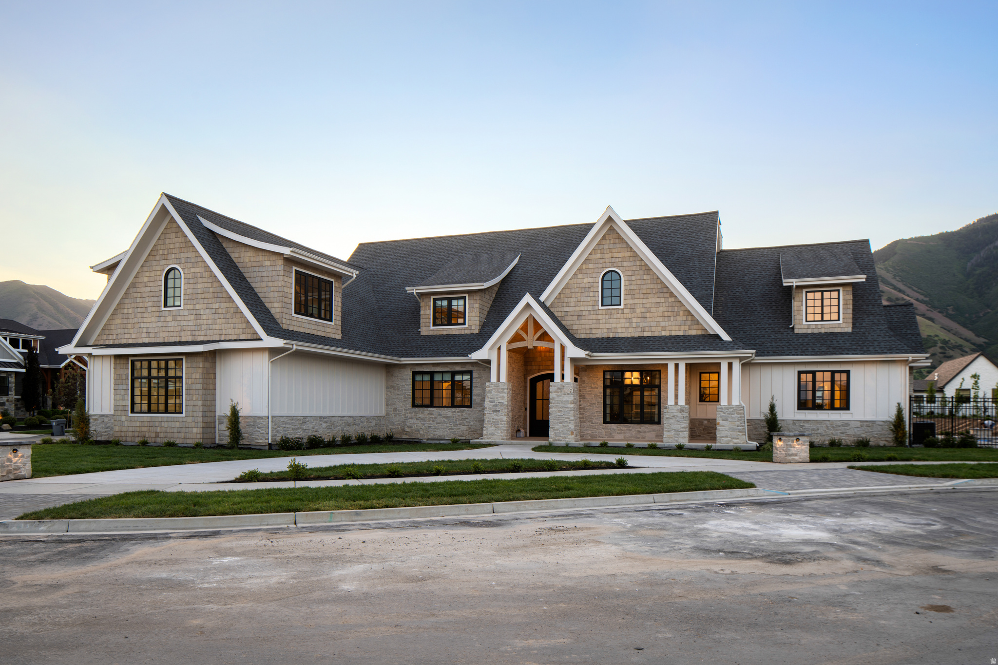 Welcome to 423 S 150 E in the heart of Mapleton! This beautiful custom home was featured in the 2025 Utah County Parade of Homes and was thoughtfully designed to combine luxury, comfort, and modern living. Featuring an open floor plan, quality craftsmanship, and incredible mountain views, this home offers both style and functionality throughout.  Inside, you'll find a spacious gourmet kitchen with high-end appliances, a large vaulted-ceiling living area, and a relaxing main-level primary suite. Oversized windows bring in plenty of natural light, while carefully selected finishes add warmth and elegance to every space.  Located in a quiet, desirable neighborhood close to parks, schools, and everyday conveniences, this home is ideal for anyone looking for peaceful living with upscale design. Reach out today for more information and the opportunity to make this amazing home yours!