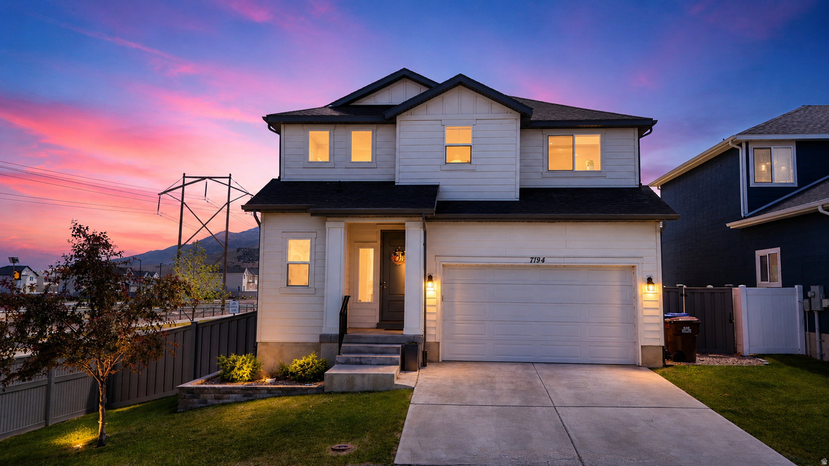 This beautifully maintained home features a fully paid-off solar system, giving you the benefits of energy efficiency and long-term savings without the added payment. Built in 2020, this 3-bedroom, 2.5-bath home offers the perfect blend of style, comfort, and future-minded living.  From the moment you walk in, you'll love the bright open layout designed for real life, whether you're hosting friends around the kitchen island, enjoying cozy movie nights in the spacious living room. Natural light pours through the home, highlighting the clean modern finishes, quartz countertops, and thoughtfully designed spaces throughout. Upstairs, the spacious primary suite creates the perfect retreat with a walk-in closet and separate tub/shower setup, while the additional bedrooms offer flexibility for family, guests, hobbies, or a growing household. The unfinished basement offers a clean pallete and ready for your imagination to envision a home gym, theater room, extra bedrooms, or expanded living space.  Outside, enjoy a fully fenced and landscaped backyard with room to relax, play, entertain, or let pets roam freely.Located on a quiet street and offers quick access to schools, shopping, parks, trails, and community amenities, this move-in ready home delivers the modern lifestyle today's buyers are looking for!
