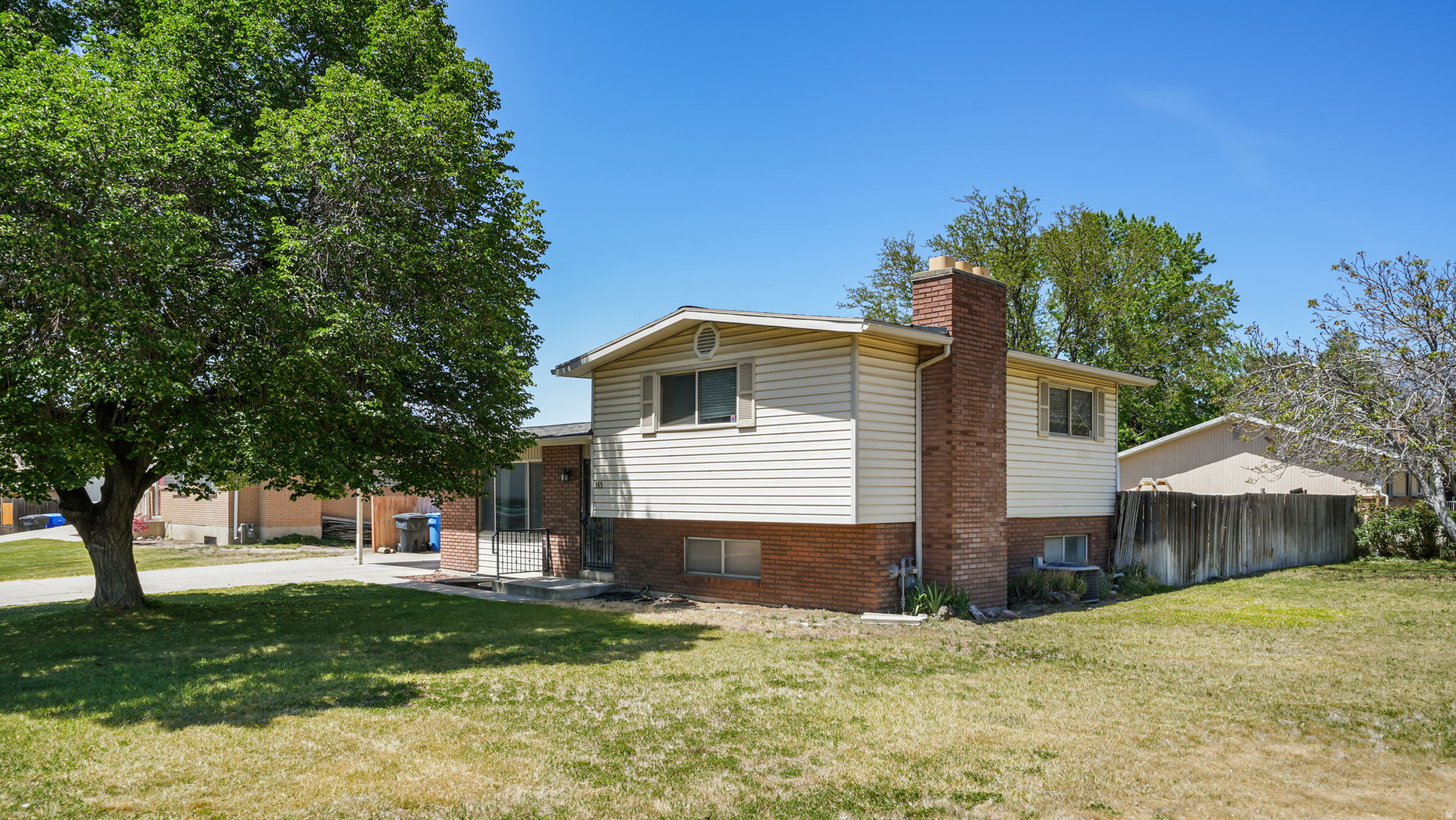 This north Orem neighborhood is full of charm! Just a few minutes to I-15 or Provo Canyon, take your pick! Envision hours spent admiring the incredible views of Mt. Timpanogos in the fully fenced backyard. The home features 2 bedrooms, 1 full bath upstairs, and a separate basement entrance with 2 bedrooms, 1 full bath downstairs.  It is a quad-level home, perfect for multi-generational living or house-hacking. ADU has a kitchenette and a separate laundry. The roof was replaced in Nov 2024.   Owner-agent.  Square footage figures are provided as a courtesy estimate only and were obtained from an appraisal.  Buyer is advised to obtain an independent measurement.