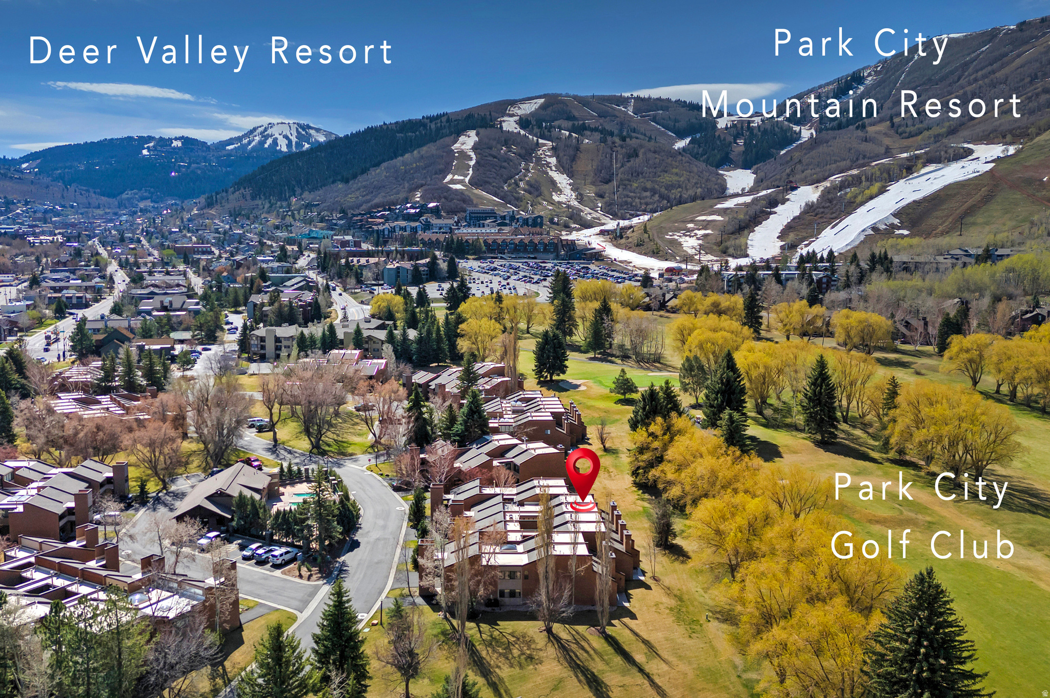 Located at the base of Park City Mountain Resort along the 18th fairway of Park City Golf Club with stunning golf course and ski run views, this fully furnished and turnkey three-bedroom, four-bathroom townhome is ideally located in the heart of Park City.   Thoughtfully updated with a large kitchen and island, an expansive dining table for gatherings, and a cozy living room with a fireplace leading to the exterior patio on the golf course. This property also has an additional private exterior patio with a hot tub. The covered parking and storage closets provide ample room for skis, bikes, and recreation gear.   The walkability here is unmatched: groceries, world-class hiking and biking trails, golf, downhill and cross-country skiing, and Historic Main Street are only minutes away, with the free transit system providing direct access to Deer Valley and Park City Mountain Resort. Amenities include a community pool, hot tubs, sauna, and tennis courts. Backed by a strong rental history and offered fully turnkey, this is an opportunity to own a desirable investment property or a mountain vacation retreat.