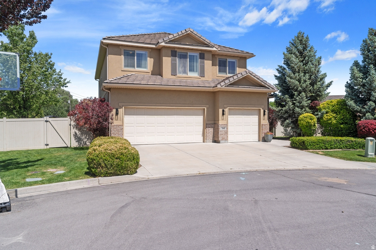 Exceptional south-facing cul-de-sac home featuring 9-foot ceilings, abundant natural light, and an open-concept layout designed for comfortable living and entertaining. Upgraded kitchen with large island and double ovens. Enjoy a large private yard with mature landscaping, gazebo, playhouse, and mature trees for added privacy. Additional features include an expansive crawl space for abundant storage, durable tile roof, and recently installed water heater. Conveniently located with paved trail access to Snow Springs Elementary, walking distance to Willow Creek Middle School, and minutes from parks, shopping, dining, and Silicon Slopes employers. Square footage figures are provided as a courtesy estimate only and were obtained from an appraisal.  Buyer is advised to obtain an independent measurement.