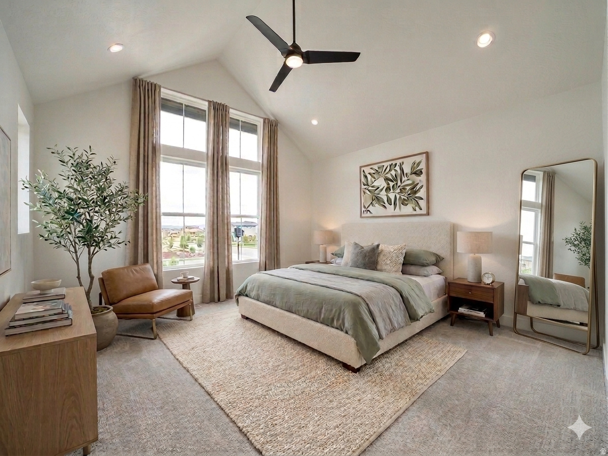 Step into the Wildwood floorplan living at its finest! This gorgeous corner-lot home features a chef-inspired kitchen with spacious counter space! Lofty 9-ft ceilings on all levels the primary suite stuns with a vaulted ceiling and your own private balcony-perfect for morning coffee or sunset unwinding! With warm wood cabinetry, sleek quartz counters, and access to open land and miles of trails, this home blends luxury with nature in all the best ways.   ****June Completion****