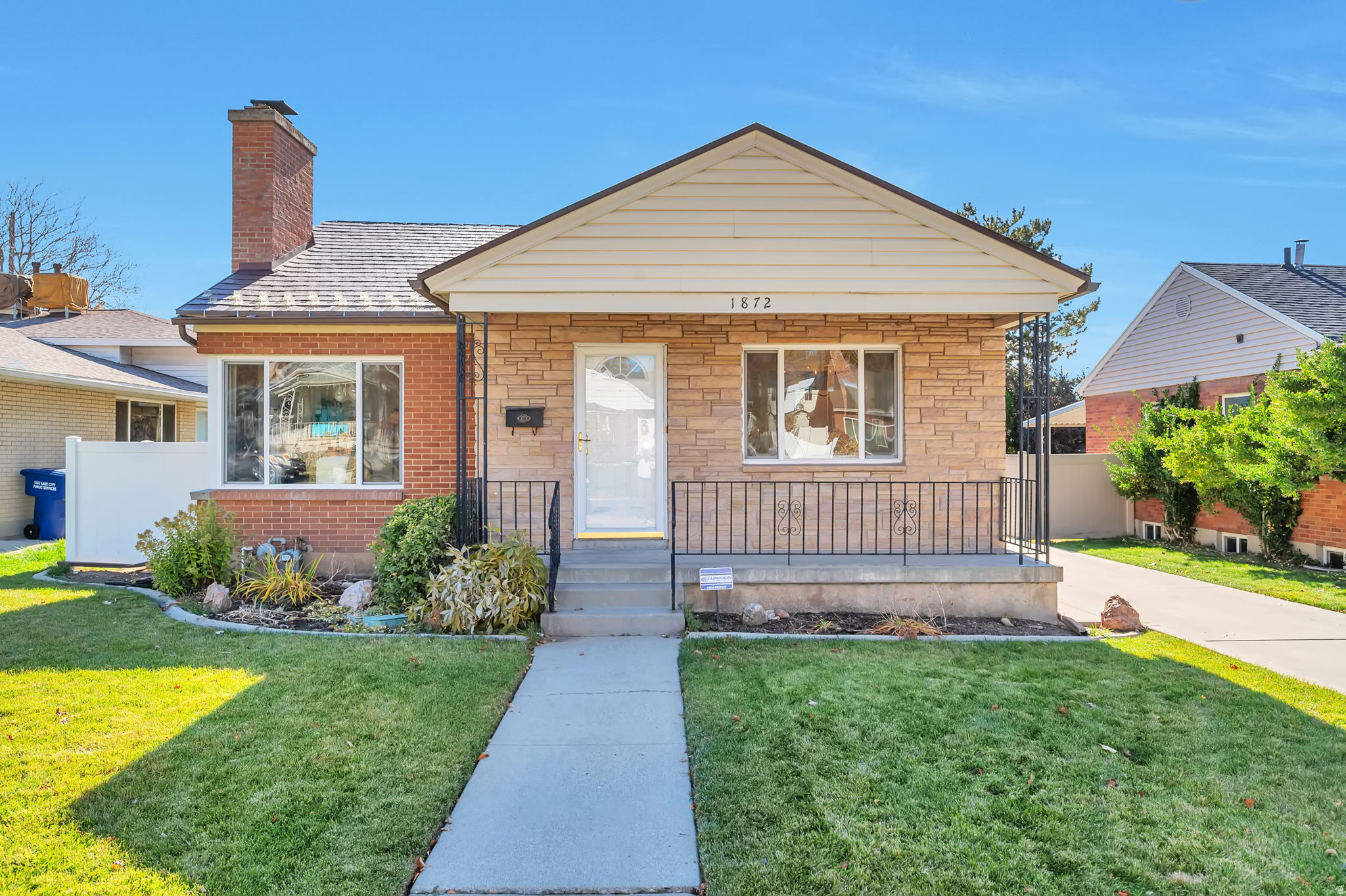 Charming 1950s brick rambler with timeless curb appeal and thoughtful modern updates. Rare 3-bedroom-on-the-main layout. The heart of the home shines with a fully remodeled kitchen featuring sleek quartz countertops and solid quartz backsplash with new stainless steel appliances. The updated bathroom boasts new tile floor while maintaining the mid-century feel. Nestled in a prime location just minutes from the University of Utah and Sugarhouse Park. Enjoy easy access to campus life, shopping, dining, and outdoor recreation-all while coming home to classic mid-century charm with today's comforts.