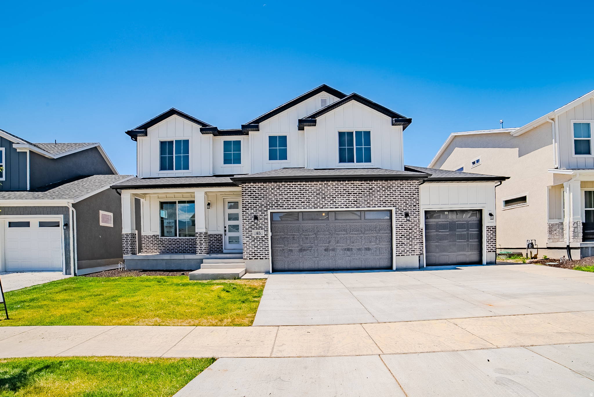 Amazing home just finishing, double deep 3 car garage, quartz tops, fireplace, two tone paint, great area.   Square footage figures are provided as a courtesy estimate only and were obtained from Building Plans .  Buyer is advised to obtain an independent measurement.