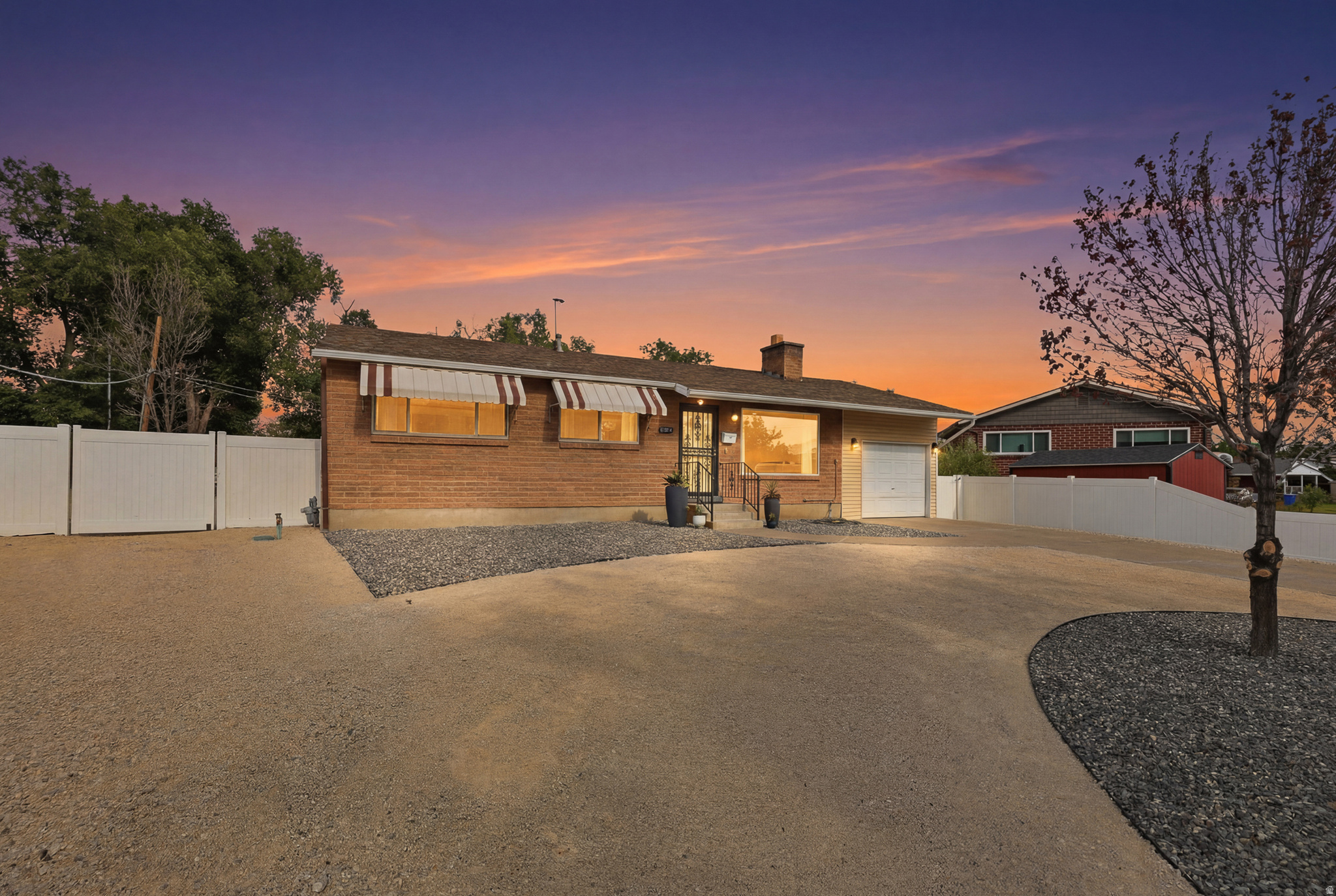 OPEN HOUSE! SAT 7/4 NOON TO 2PM! No showings until after the Open House. Check out the video/Matterport in the tours section! Welcome to this beautifully re-envisioned home in Sandy on a quiet dead-end street with over $80,000 in recent upgrades including a spacious Primary Suite in the basement and a xeriscaped yard with drip systems for trees and shrubs. 2 car tandem (2-deep) garage. circular drive, RV parking and large, quiet backyard with a covered patio, turf, storage shed and set up with a movie screen under the covered patio! See the FULL LIST OF UPGRADES in the attachments. Upgrades include whole house re-piped with PEX! TANKLESS water heater. Front and backyard XERISCAPED with drip/sprinkler system, gravel, concrete and artificial grass plus a U-shaped driveway and RV PARKING! Some new vinyl fencing and 2 gates! North side concrete walkway. UPSTAIRS: new recessed lighting, new ceiling texture, new outlets, new flooring, paint, baseboards. Basically a WHOLE NEW BASEMENT! New frame, insulation, electrical, drywall, walk in closet, standing bathroom, double vanity, new egress windows, new flooring, paint, new baseboards. TOTAL $81,750 IN UPGRADES