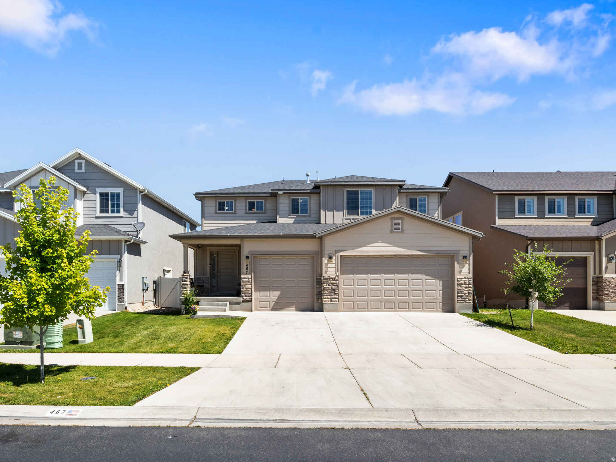 ***OPEN HOUSES - FRI. JULY 10TH 5-7PM and SAT. JULY 11TH 11-2PM***Beautiful home in a desirable Vineyard location, situated right next to a large park. Inside, you'll find a spacious and functional floor plan featuring a large walk-in pantry, an inviting loft perfect for a second living area, office, or play space, and a fully finished basement that provides additional room for entertaining or relaxing. The 3-car garage offers plenty of space for vehicles, storage, and all your recreational gear. The backyard patio includes electrical hookups for a hot tub or jacuzzi. With its thoughtful layout, abundant living space, and prime location, this home is a fantastic opportunity to enjoy modern living with room to grow. Square footage figures are provided as a courtesy estimate only and were obtained from County Records. Buyer is advised to obtain an independent measurement.