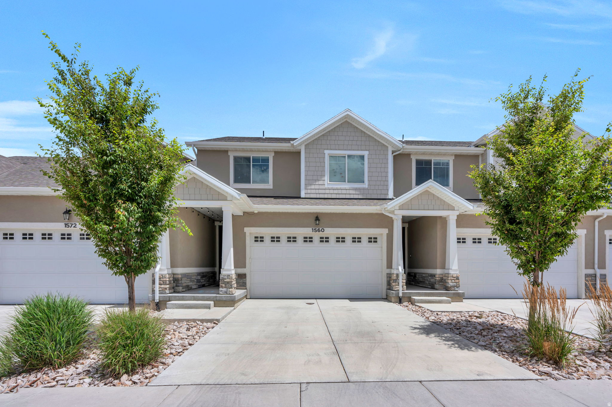 Beautifully maintained 4-bedroom, 2-bath townhome at The Exchange, situated directly across from the secondary community pool and clubhouse. All 4 bedrooms, along with the included washer/dryer, are conveniently located on the second floor for easy everyday living. The unfinished basement offers incredible potential - perfect for a massive bonus room, home gym, or extra storage. Enjoy the community amenities including two clubhouse & pools, sports courts, playgrounds and open green spaces. With nearby shopping and quick freeway access, this location offers the perfect blend of comfort and convenience.  Square footage is an estimate - buyer to verify.