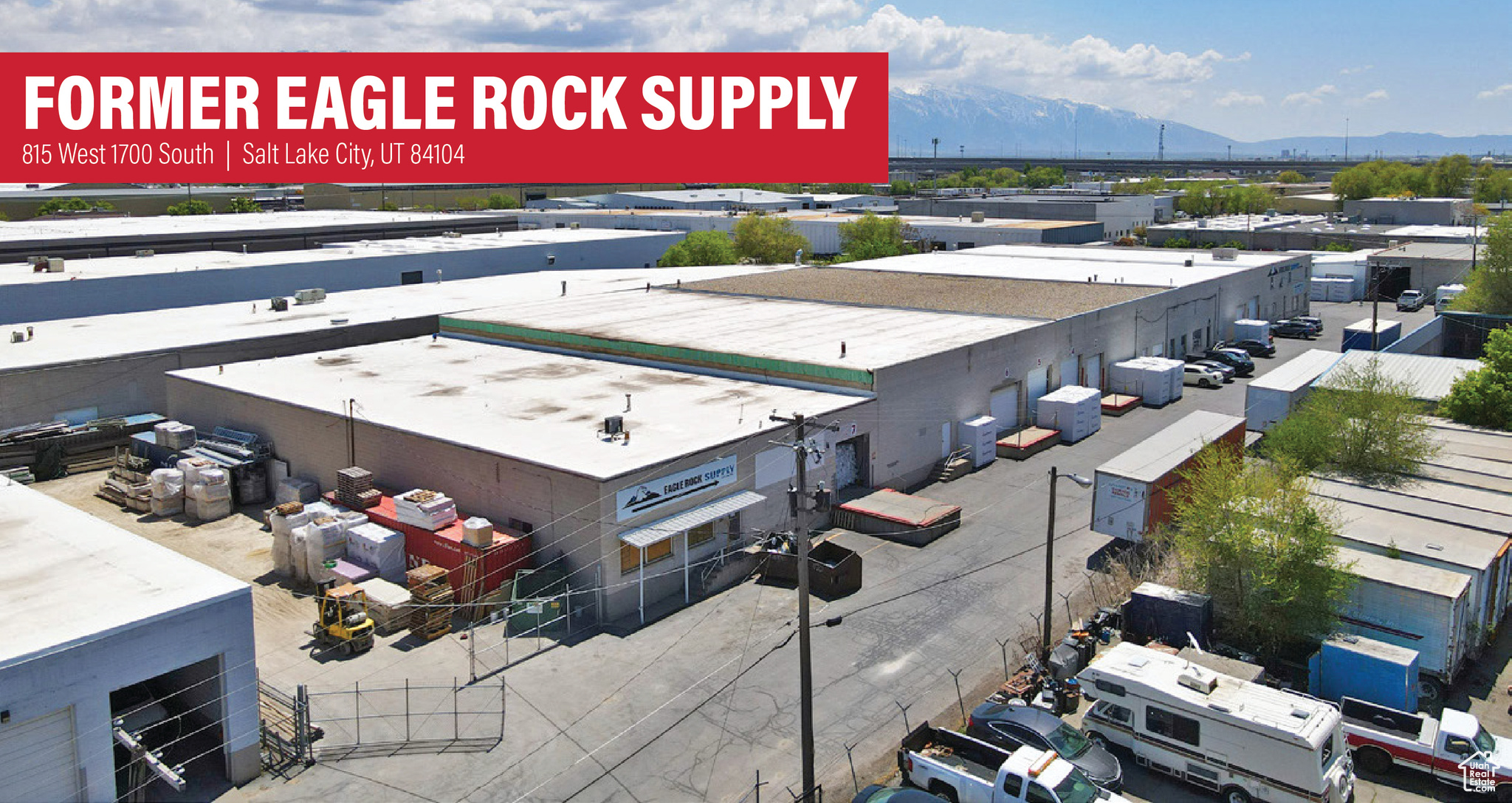 Unit 805 1/2  Total: 7,812 SF  One (1) Dock High Door Unit 807  Total: 8,928 SF  One (1) Dock High Door  One (1) 12'x14' Grade Level Door With Ramp  Unit 815  Total: 8,000 SF -Office: 600 SF -Warehouse: 7,400 SF  Three (3) Grade Level Doors - One (1) 12'x14' - Two (2) 10'x10 Total Available SF: 24,740 SF  Gas Forced Heaters Throughout  Clear Height: 14'-16'  Zoning: M-1 (Manufacturing)  Access: Easy Access From 2100 South Exit on I-15 and I-80  Location: Located in the Highly Desirable Salt Lake City Submarket