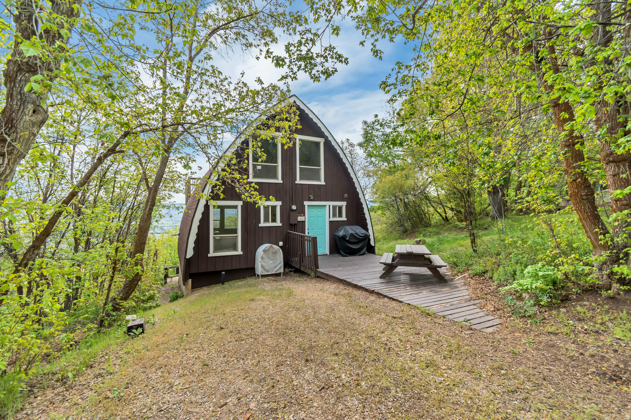 Location, location, location! It has been touted as one of the best view lots in Midway ! This cabin is situated beautifully up in the Swiss Mountain Estates. The views are majestic of Midway and Heber! It is a special place. Family owned cabin. Enjoyed and loved for years! On the lot is a rock area below the cabin, where the pioneers would hide from the Indians. One of the very first cabins built up on the mountain. It is a cabin of how cabins used to be. One of a very few cabins that survived the devastating fire of Summer 1990. There is a gentle charm about it. Waiting for the right owner! Buyer to verify all information is accurate. For access call agent/ownerSquare footage figures are provided as a courtesy estimate only.  Buyer is advised to obtain an independent measurement.