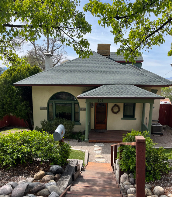 This 1896 Victorian is the real deal. No flips, no shortcuts, just 128 years of gorgeous bones and a location that can't be beat. Three beds, two baths, and enough character to make every other house on the market feel boring by comparison. Pocket doors. An original Victorian cast iron fireplace. A staircase that belongs in a movie. Newer Andersen windows everywhere you look except the amazing top arch of the picture window. And views, actual stop-and-stare views from Capitol Hill. Then there's the lower level! Those sandstone walls aren't just cool; they're jaw-dropping. The kind of detail people will talk about long after the dinner party ends. Outside, a sweet yard and a gated two-car carport that's just waiting for its next chapter: think garage conversion, ADU, or both. Authentic Victorian architecture. Incredible details. Unbeatable location. This one's special, and everyone who walks through will know it.  Square footage figures are provided as a courtesy estimate only and were obtained from County records.  Buyer is advised to obtain an independent measurement.