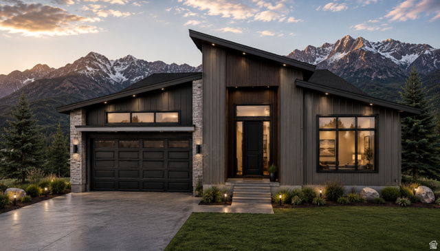 Perched on the south side of Jordanelle Reservoir, Benloch Ranch offers true year-round living and an exceptional lifestyle in one of the Wasatch Back's most desirable settings. Just minutes from world-class skiing at Deer Valley East Village, blue-ribbon fly fishing on the Provo River, and boating on the reservoir, this is where recreation becomes a daily way of life. The Olympia plan is designed as a down-hill build, featuring a luxurious main floor primary suite, a grand open-concept living area with gourmet kitchen including a Butler's pantry, and an expansive covered deck where the sweeping views can be truly enjoyed.. The lower level extends the living experience with additional bedrooms including a large bunk room, a spacious great room, and seamless indoor-outdoor flow. Hillwood Homes provides a professionally curated selection of interior and exterior finishes for a refined, cohesive aesthetic, with personalized upgrades available. Construction is underway with an estimated completion of Spring 2027.. Images are for illustrative purposes and may not accurately represent the final construction. Floor plans and finishes are subject to change. Contact Adam for detailed plans, renderings, design packages, incentives, and additional lot/home offerings.