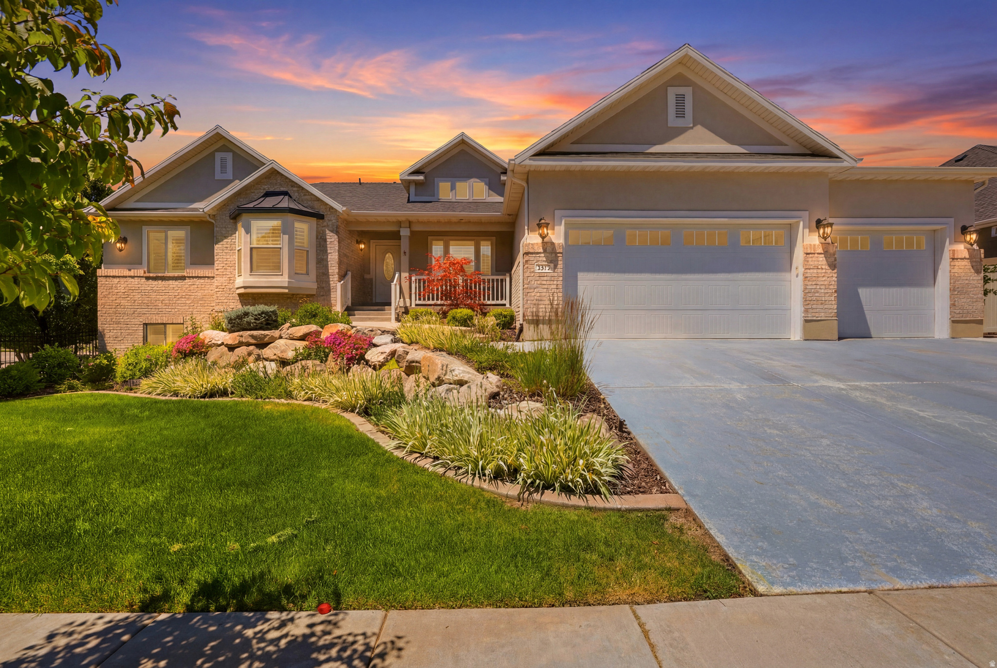 Built in 2018 in Tuscan Estates, South Ogden, this 4,251 sq ft, five-bedroom, three-bath single-family home offers space, versatility, and modern comfort. The open-concept living with a fully finished walkout basement, providing abundant living and entertaining areas. The chef's kitchen features double ovens with a warming drawer, a gas range with a built-in hood, and smart climate control for year-round comfort. The family room centers around a gas log fireplace, with an additional gas log heater for added warmth. A backup generator provides peace of mind during outages, and a built-in sound system adds ambiance for gatherings. The 0.29-acre lot offers mountain views from a covered deck and walkout access to a private backyard. A four-car garage provides ample parking and storage, and the lovely shed out back adds extra storage or workspace. The HOA at $285/month covers front and back yard lawn mowing, front planter maintenance, sprinkler system and pump upkeep, and winterization, plus access to a clubhouse, pool, playground, pickleball court, and more. This home is zoned in the Weber School District (Uintah Elementary, South Ogden Junior High, Bonneville High). Pets are welcome, and short-term rentals are not allowed. Move-in ready and ready for your next chapter.
