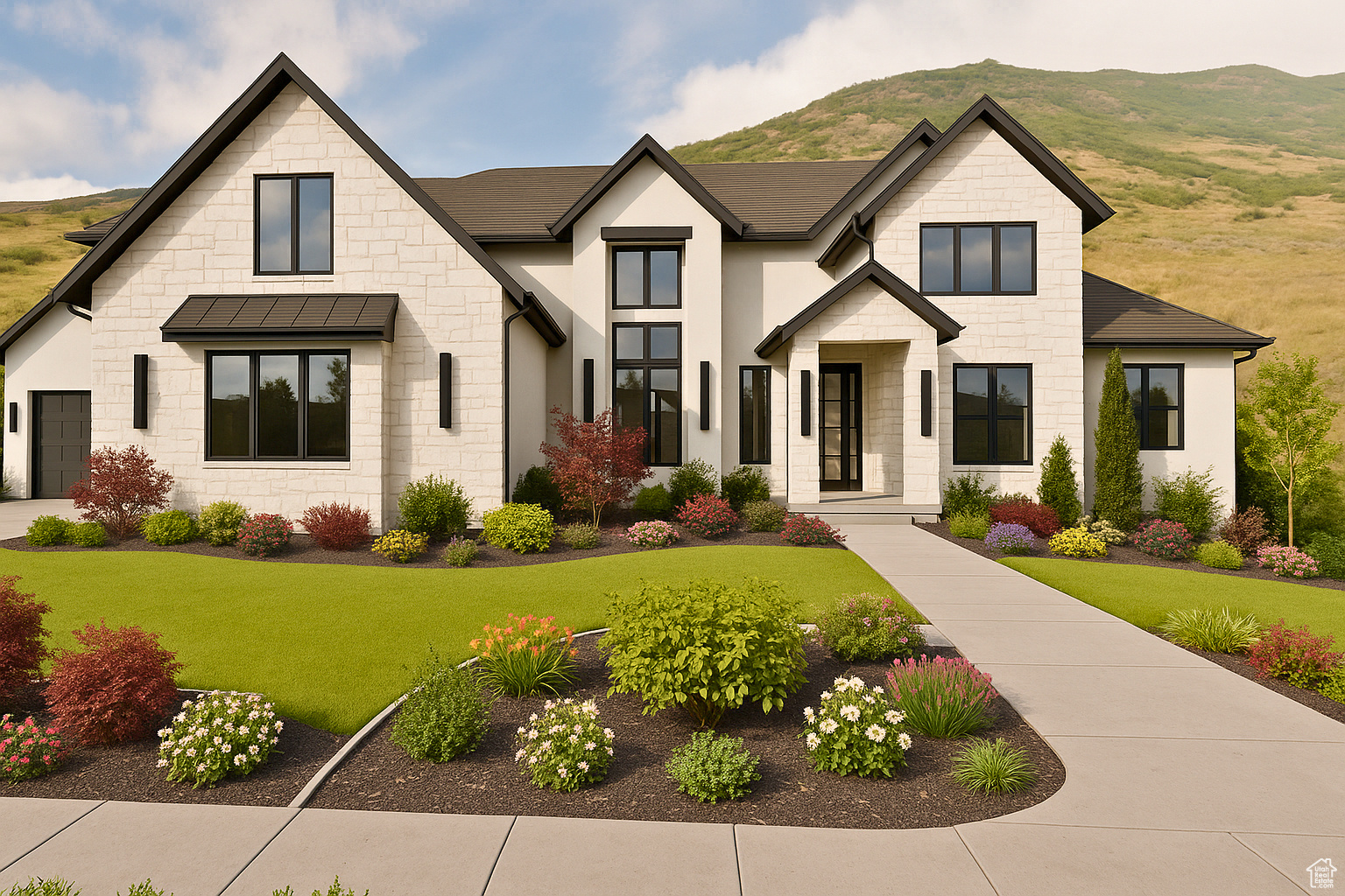 Introducing a stunning modern farmhouse, a perfect blend of elegance and thoughtful design, currently under construction. Crafted by renowned custom homebuilder Jared Kay, a multiple award winner at the Utah Parade of Homes, this residence embodies luxury while prioritizing everyday functionality. Perched atop the Farmington East bench on a sprawling 2-acre estate, the home offers breathtaking panoramic views of the valley and foothills, allowing you to enjoy spectacular sunrises and sunsets from your own sanctuary.    The property features an impressive oversized six-car garage, spacious enough for your boat. The main level master bedroom exudes the ambiance of a luxury hotel, designed for both relaxation and vibrant family gatherings. This home is a dream for entertainers, boasting luxurious finishes throughout, including exquisite hardwood flooring, shiplap ceilings, and distinctive wood accents that lend each room its own unique personality and style.    Enjoy a large theater room with a dining nook, impressive home gym, as well as a main-level en suite bedroom for guests and convenient laundry facilities on each level. The oversized lot is perfect for a pool and pickleball court, while the garage can be adapted to accommodate an indoor court, if desired.    Situated in an upscale east bench neighborhood, you can step out your back door for immediate access to the foothills and the Shoreline Trail. The location provides easy access to highly-rated schools, city parks, and shopping centers-all within minutes. With just a 15-minute drive to Salt Lake International Airport and only 30 minutes to world-class ski resorts and only seconds from mountain  biking trails, this home is ideally located for both adventure and convenience.    Estimated for completion in November, there's still time to select certain colors and finishes to make this dream home truly yours. Don't miss out on this incredible opportunity!