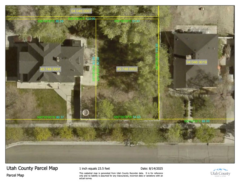 BACK ON MARKET! Buyer couldn't perform; your opportunity.   Great building lot in lovely in-town neighborhood w tree-lined streets and nice pioneer houses. Walk to everything downtown Provo. Zoned LDR, meaning can build single family home. 51.5 feet wide by 82.5 deep. Can build 33.5-foot wide house or less. Perfect for builder OR buy lot and find one. Bond paid for sewer, water, and SWWP. Owner Agent.
