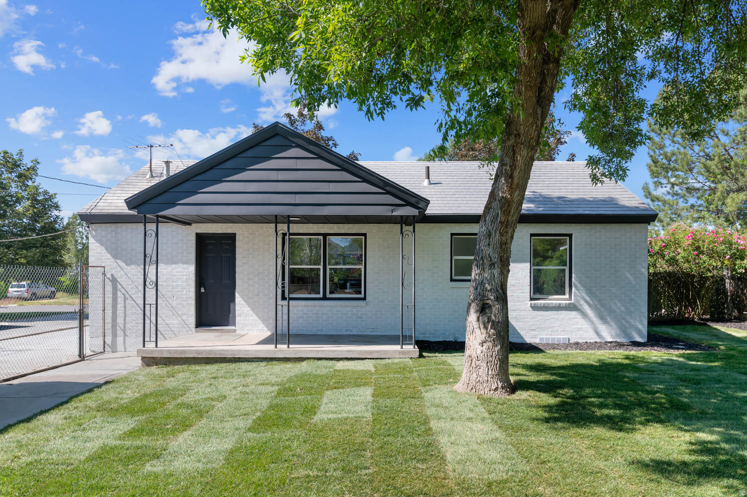 ONE LEVEL LIVING!! Beautiful remodeled home on a quiet tree lined street. ALL new kitchen, flooring, paint, bathroom and more. Newer roof, windows, AC and Furnace. Electrical and plumbing has been recently updated. Oversized detached one care garage with new door and opener. 16 ft x 12 ft heated and finished room behind the garage could be used for Home office or studio (listed as level two in property information). New sprinklers and yard just put in this spring. Huge Mature yard for entertaining. RV Parking. Close to parks and schools.