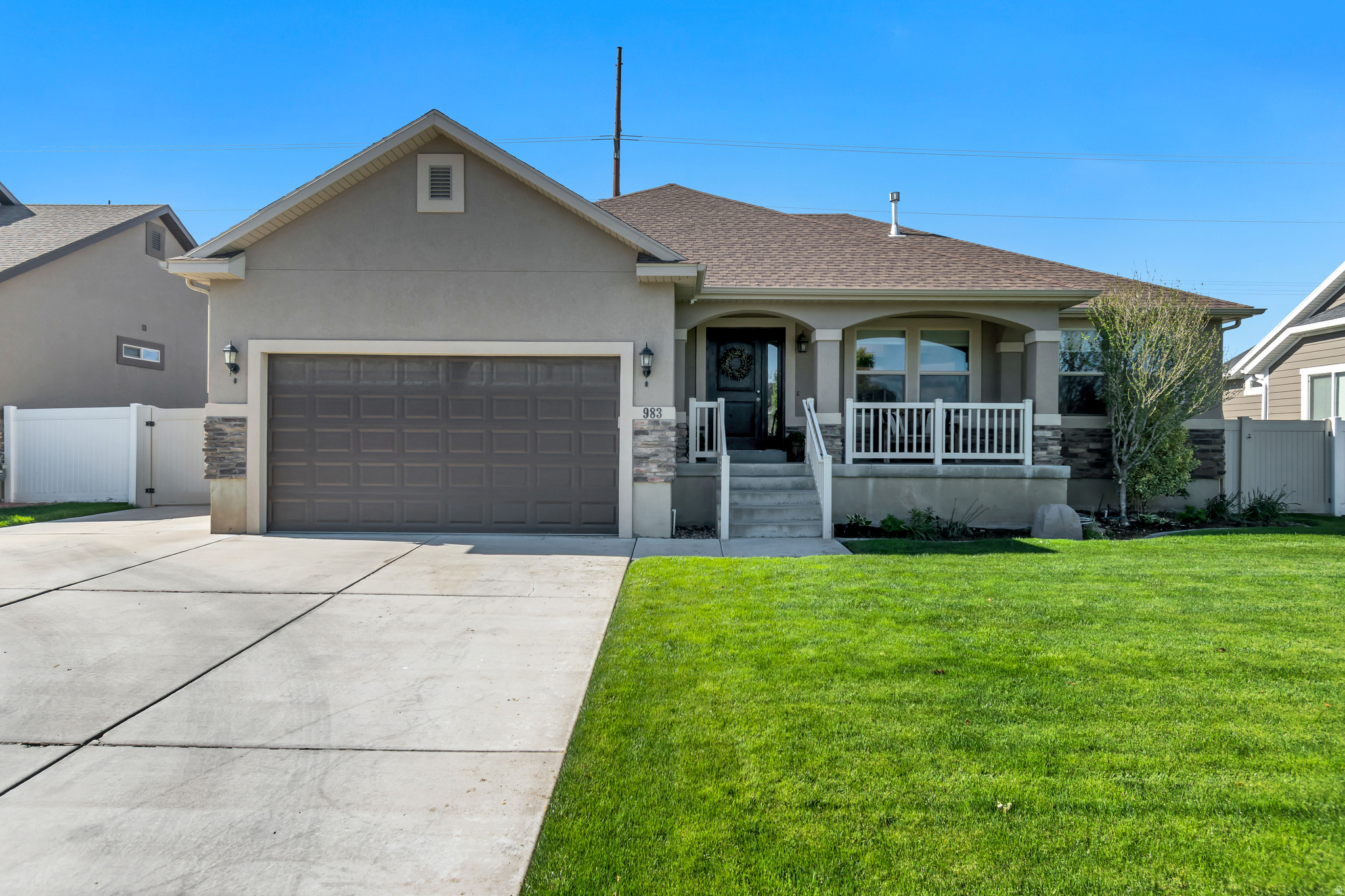 Come experience the charm of Springville, a community known for its small-town feel, vibrant arts scene, summer farmers markets, and family-friendly lifestyle. This stunning rambler is packed with upgrades and designed for both comfort and entertaining! Step inside to an open floor plan filled with natural light pouring through large windows, creating a warm and inviting atmosphere. The beautifully finished kitchen and living spaces flow perfectly for gatherings with family and friends. This home features office space both upstairs and downstairs for added flexibility. Retreat to the gorgeous owner's suite featuring a stylish accent wall, spa-inspired bathroom with a modern walk-in shower, and a spacious walk-in closet. Large bedrooms provide plenty of room for family or guests to relax and feel at home. The fully finished basement is ready for fun with an incredible theater room and a kitchenette already plumbed in for future possibilities. Outside, enjoy the oversized backyard, RV pad, and room for all your toys, trailers, and entertaining needs. This home truly has it all space, style, and a location you'll love being part of! *** Closing costs offered and preferred lender incentive. Square footage figures are provided as a courtesy estimate only and were obtained from county records.  Buyer is advised to obtain an independent measurement.