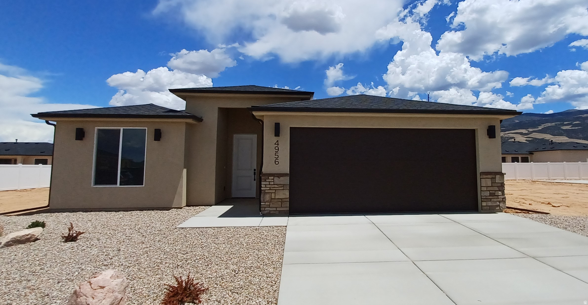 Welcome to The Ammond, a brand-new single-level home in the growing Valley Gate Estates community. Offering 1,530 sq. ft., this thoughtfully designed floor plan features 3 bedrooms, 2 bathrooms, and a spacious 3-car garage. The open-concept layout creates seamless flow between the kitchen, dining, and living areas, providing both functionality and comfort. The private primary suite includes a walk-in closet and ensuite bathroom for added convenience. Quality craftsmanship and modern design make this move-in-ready home an excellent opportunity. Front landscaping, backyard fencing, and refrigerator are included, adding value and convenience to this new construction home. Ask about our preferred lender incentives.