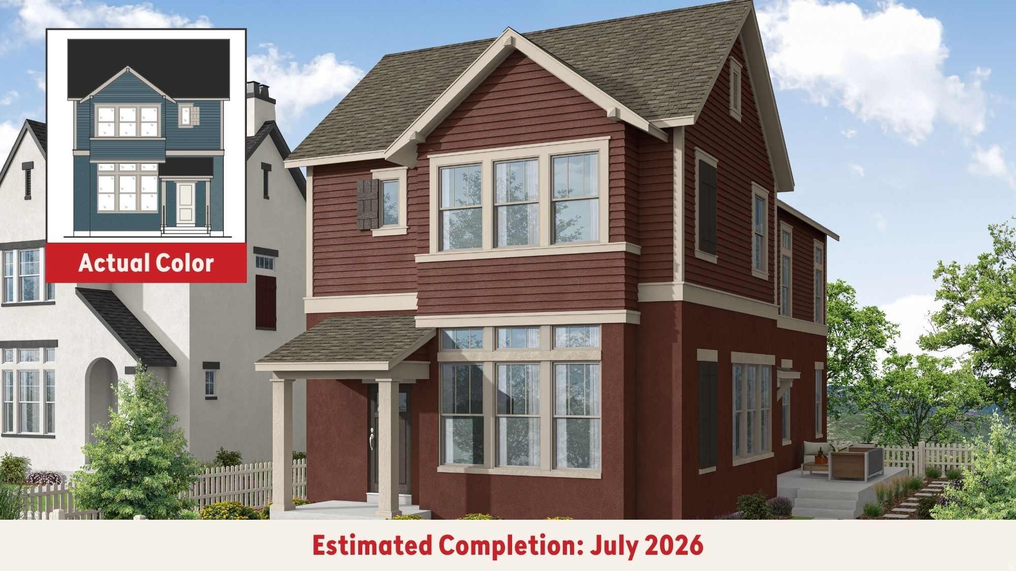 **July completion date! Rates as low as 2.99% with our preferred lender!!** If you've been looking for a home that checks all the boxes, this Everly might be it. One of the things that makes this home so special is the homesite itself-a large, fully fenced and landscaped yard with incredible mountain views that you can enjoy from the backyard, family room, and primary bedroom. Inside, the home feels bright and spacious thanks to the soaring 11-foot ceilings on the main floor and 10-foot ceilings upstairs. The designer kitchen includes quartz countertops, soft-close cabinetry, and a pull-out garbage can upgrade that makes everyday living just a little easier. The layout is incredibly functional, with a large loft upstairs that gives you a second living space for movie nights, a playroom, home office, or whatever fits your lifestyle. The primary suite is a standout, featuring a walk-in shower, walk-in closet, and those same beautiful mountain views. There's also an unfinished basement, giving you room to grow and the flexibility to finish the space however you'd like in the future. To top it all off, you're just a short walk from the Daybreak Watercourse, making it easy to enjoy the trails, water, and outdoor lifestyle that makes Daybreak such a great place to live. Between the views, the yard, the location, and the thoughtful upgrades throughout, this is one of those homes that just feels right the moment you walk through the door. Schedule a showing today! **Photos are of a previously built home of the same floorplan; colors and selections may vary. Schedule your showing today! Model Home Sales office located at: 6656 W Key Largo Way. Buyer and buyer's agent to verify all information**