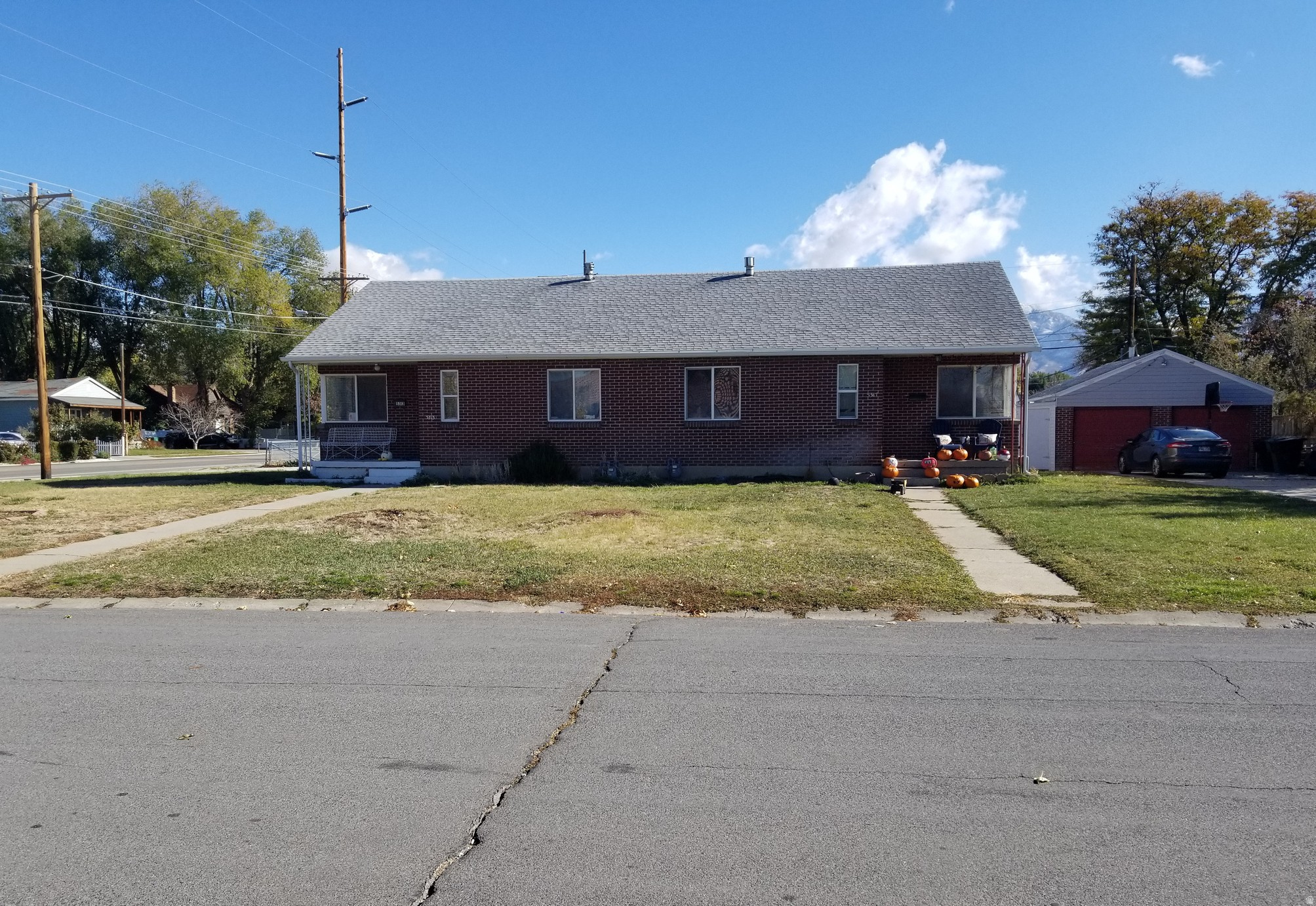 Excellent investment opportunity in a well-maintained side-by-side duplex located in the heart of Murray. Conveniently situated near schools, shopping, Intermountain Health, I-15, and everyday amenities, this property offers an ideal location for both tenants and owners. Each spacious rambler-style unit features a fully finished basement, approximately 1,700 square feet of living space, 4 bedrooms and 2 bathrooms (2 bedrooms and 1 bathroom on each level), along with updated kitchens and functional floor plans. One unit has been newly remodeled and is vacant, providing an excellent opportunity for an owner-occupant or to lease at current market rents, while the second unit is occupied by a long-term tenant for immediate rental income. The all-brick exterior and recently updated electrical provide added peace of mind. A shared two-car garage and individual storage sheds offer additional convenience. Please do not disturb tenants. Showings and offers are subject to inspection.