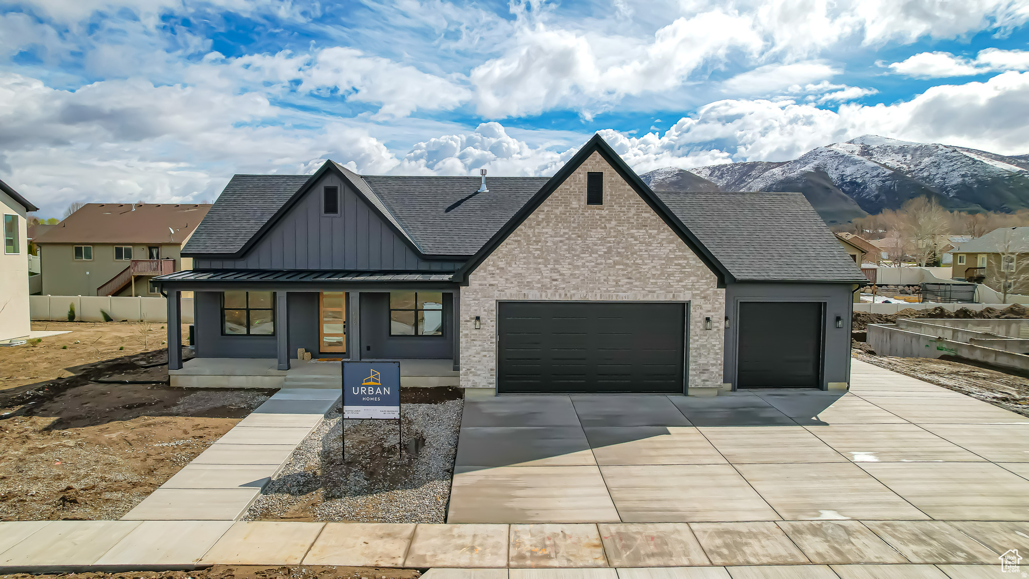 AMBROSIA PLAN BY URBAN HOMES. This plan is everything you are wanting in a home including, vaulted ceilings, large kitchen with butler pantry, large master bedroom with separate tub/ shower, a nice sized deck to enjoy the evenings, 3rd car garage, basement entrance inside the home to keep the rain out and much more. Urban homes are known for their quality and attention to detail. Buyers and Buyers agent to verify all info. Taxes are estimated. See attached docs for floorplan. Summit creek may enforce other building requirements that may affect the home price, home price subject to change.